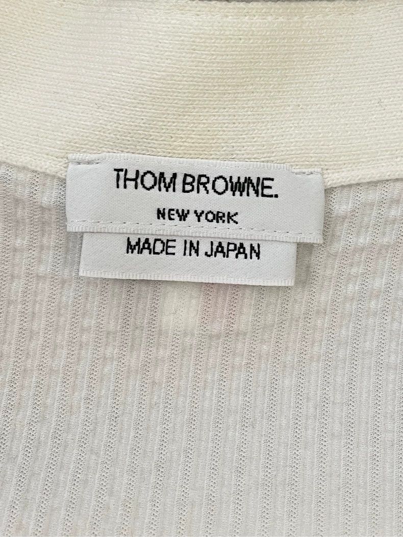 Thom Browne Thom browne White sequin puppy hem striped cardigan jacket Size XS / US 0-2 / IT 36-38 - 5 Thumbnail