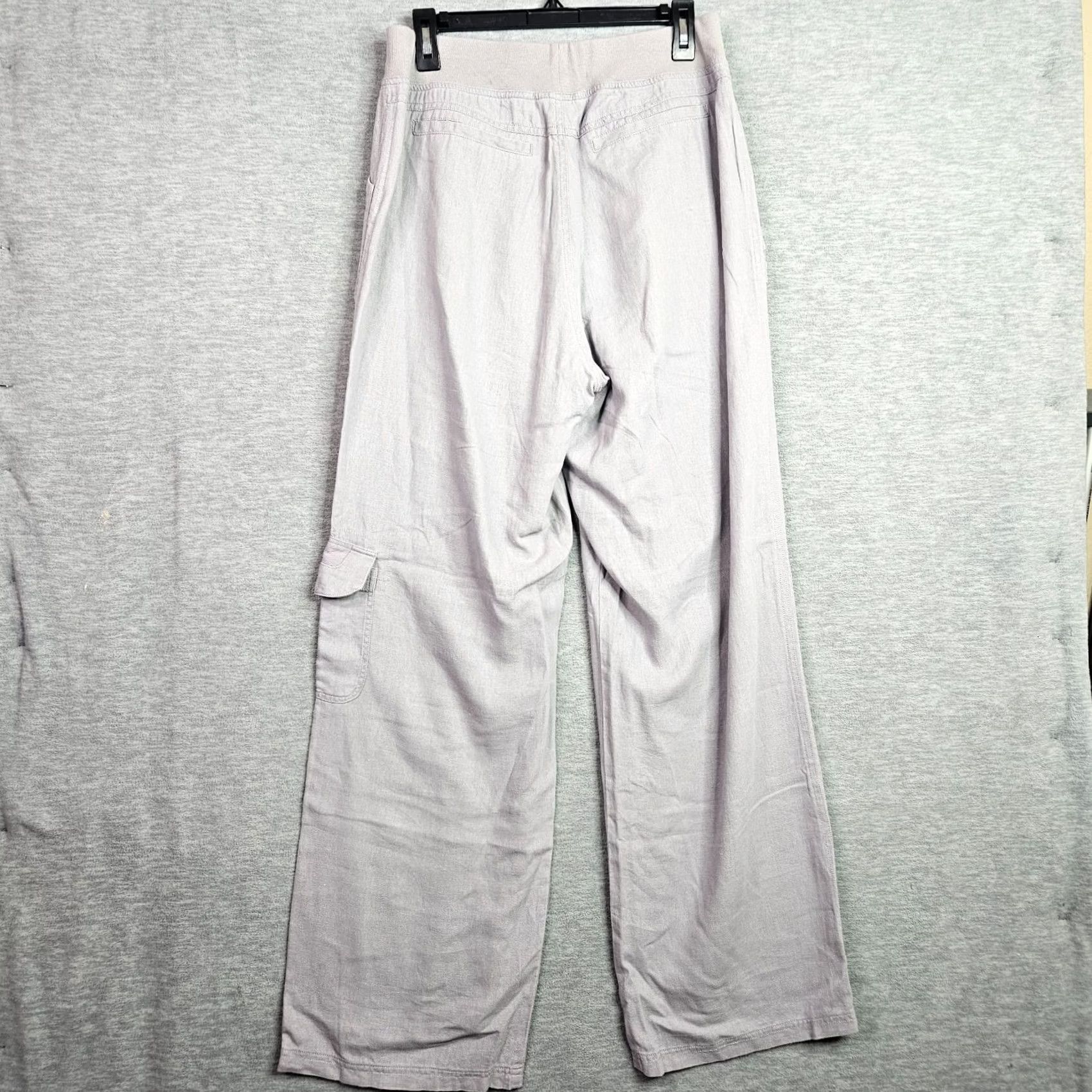Soft Surroundings Soft Surroundings Cargo Linen Pants Beige Size TM Tall M Women Relaxed Cargo Pants Linen Beige M Tall Women Size 32" / US 10 / IT 46 - 2 Thumbnail