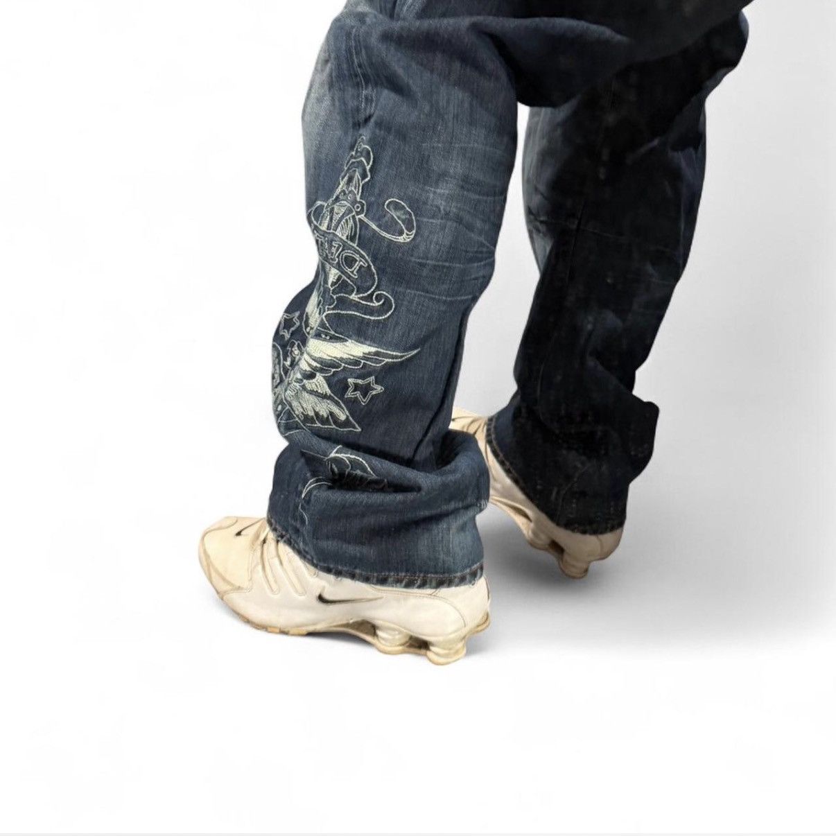 Ed Hardy Ed Hardy Embroidered Jeans Size US 36 / EU 52 - 2 Thumbnail