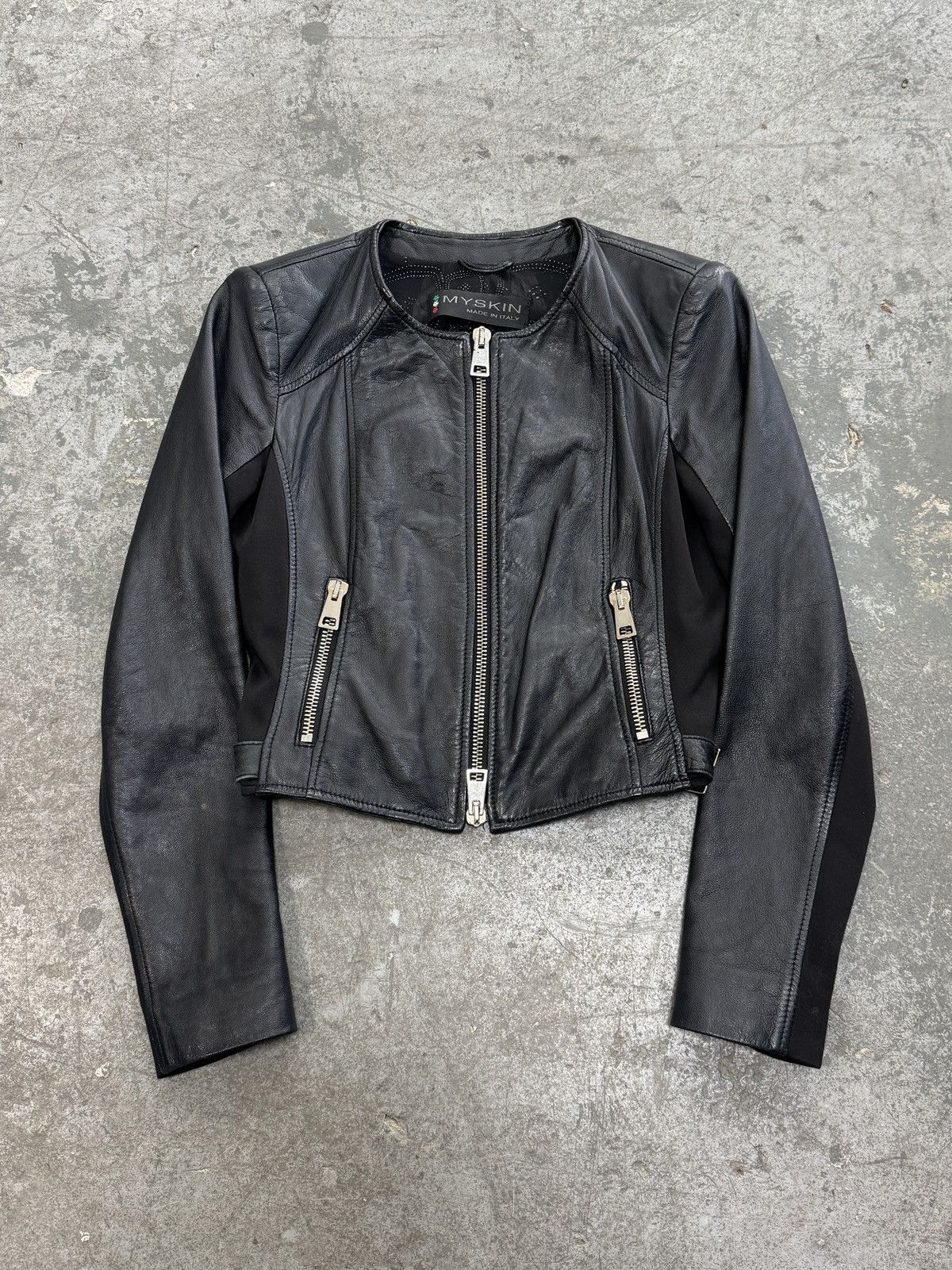 Japanese Brand Vintage Real Leather Avant Garde y2k Jacket Size M / US 6-8 / IT 42-44 - 3 Thumbnail