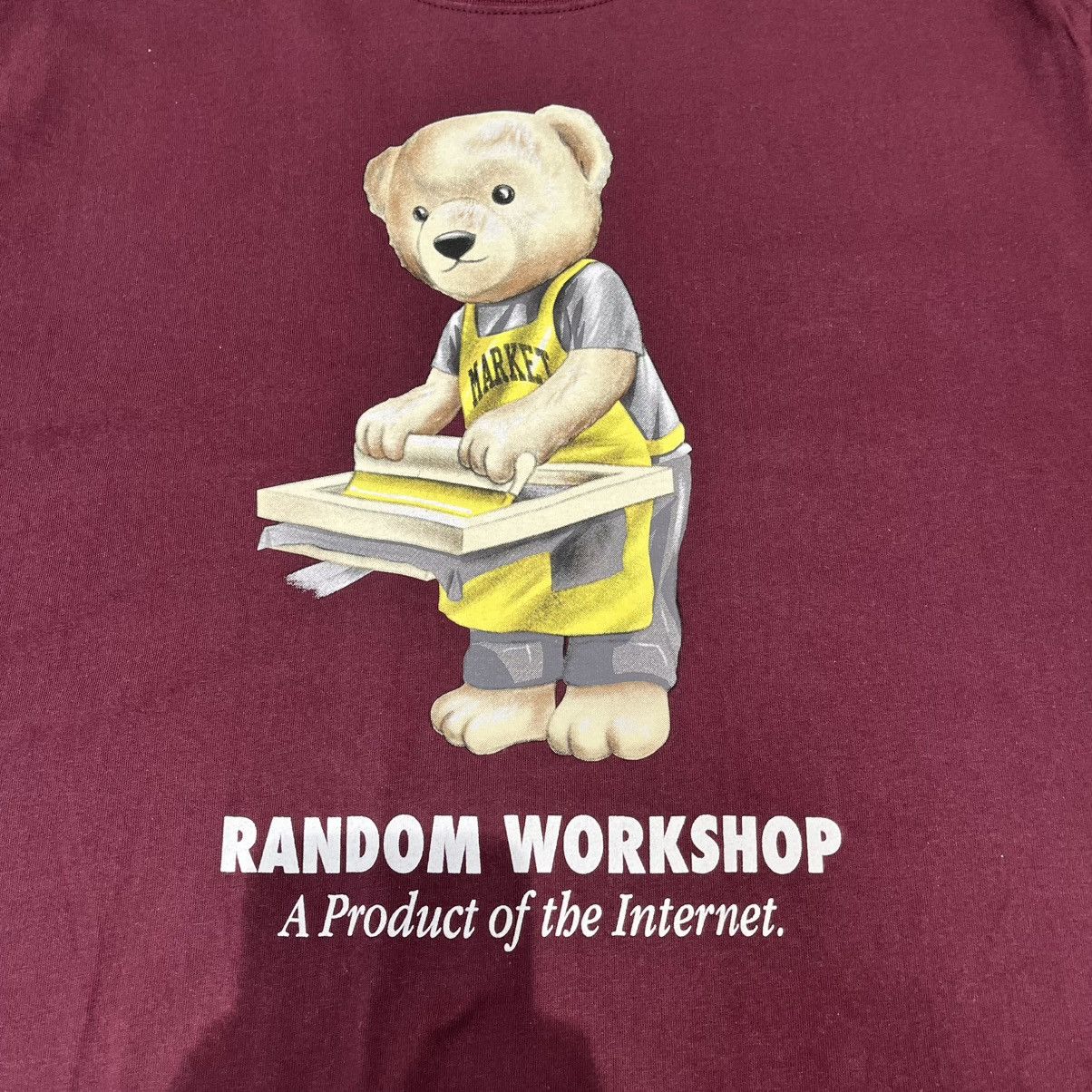 Market Market Random Workshop Bear Tee Burgundy Size US L / EU 52-54 / 3 - 3 Thumbnail