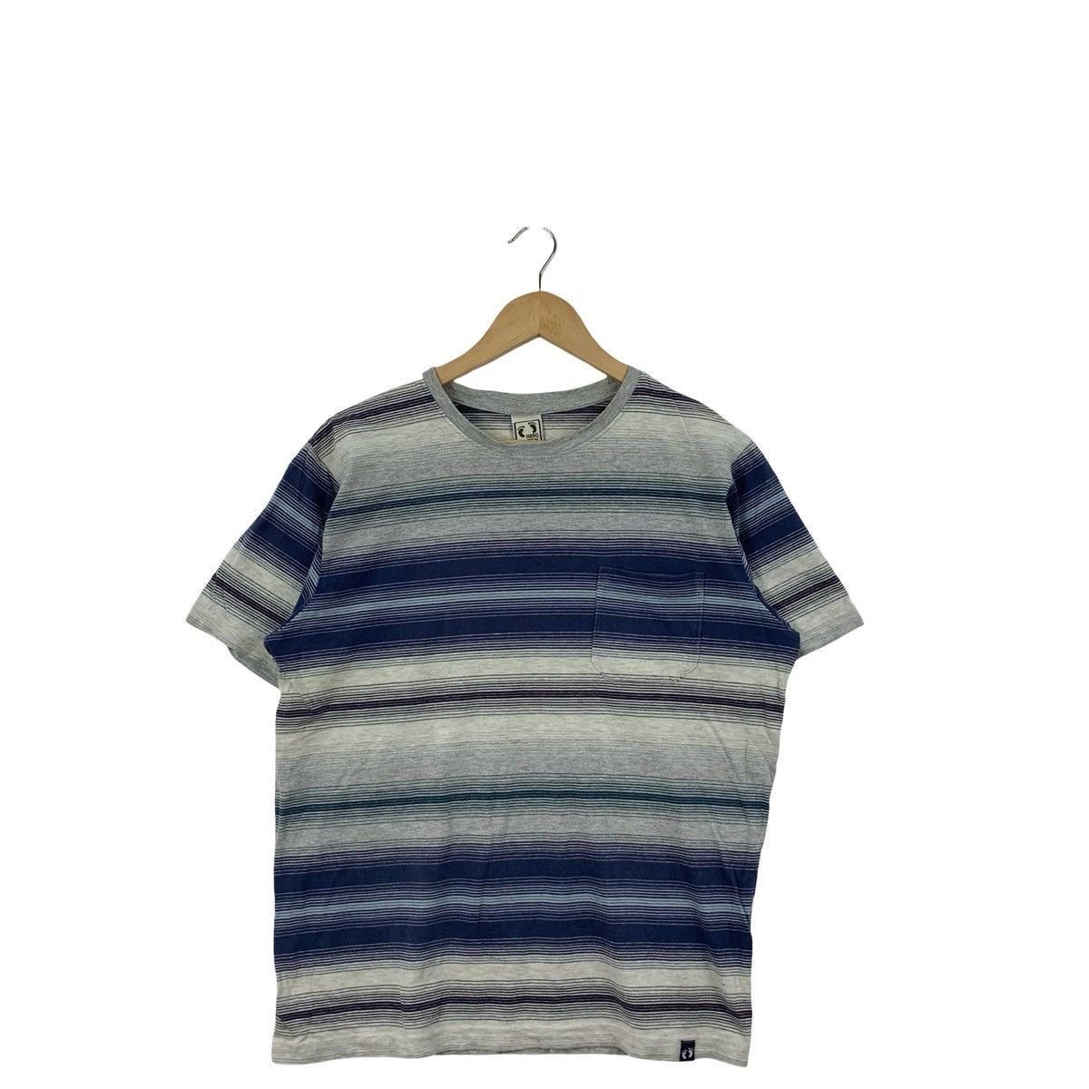 Hang Ten Vintage HANG TEN Single Pocket Retro Stripe Design Tee Shirt Size US L / EU 52-54 / 3 - 4 Thumbnail