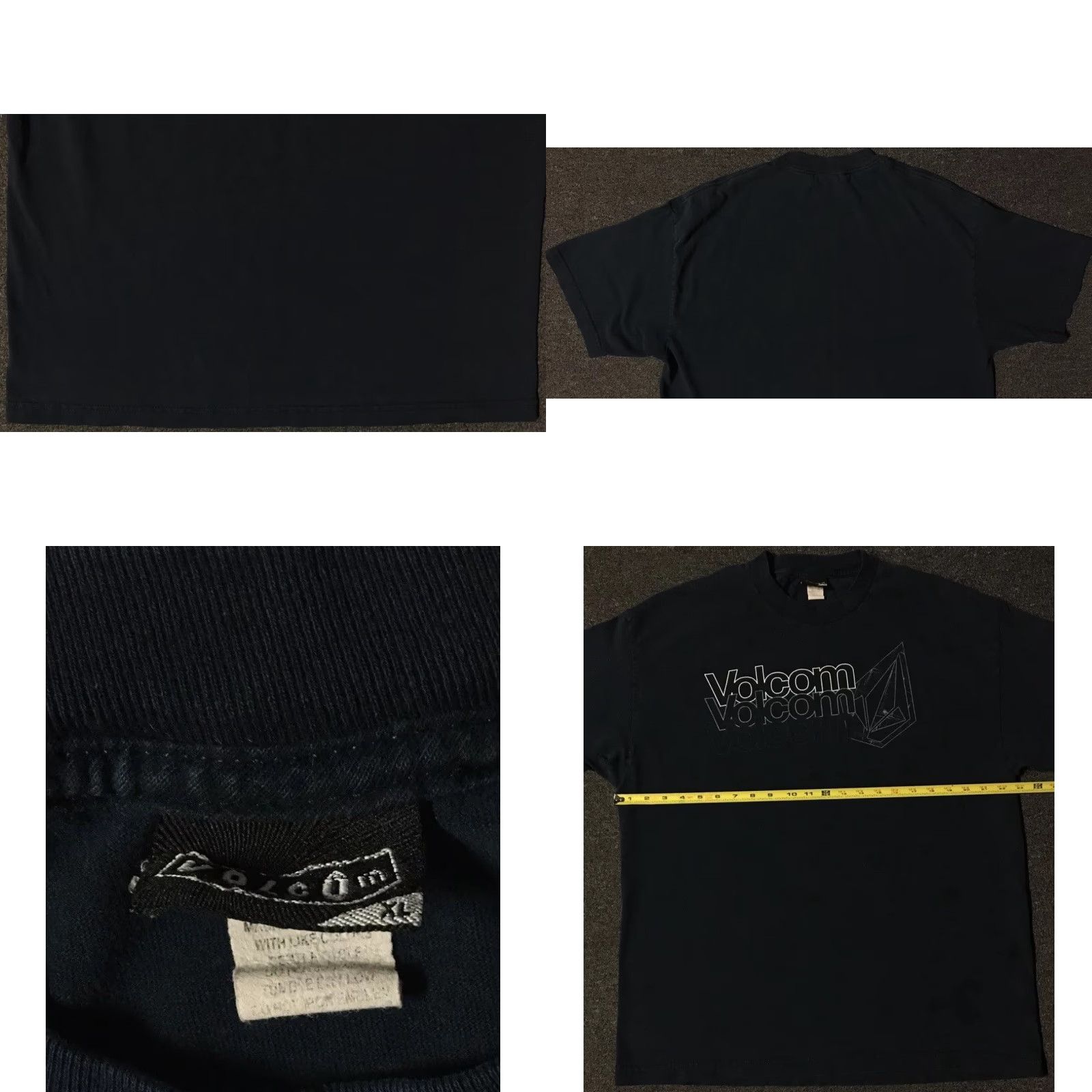 Quiksilver VINTAGE Volcom T-Shirt XL Surf Grunge 90s Beach Ocean Distressed Blue Mens Gotcha California USA Y2K Graphic Tee Size US XL / EU 56 / 4 - 8 Thumbnail
