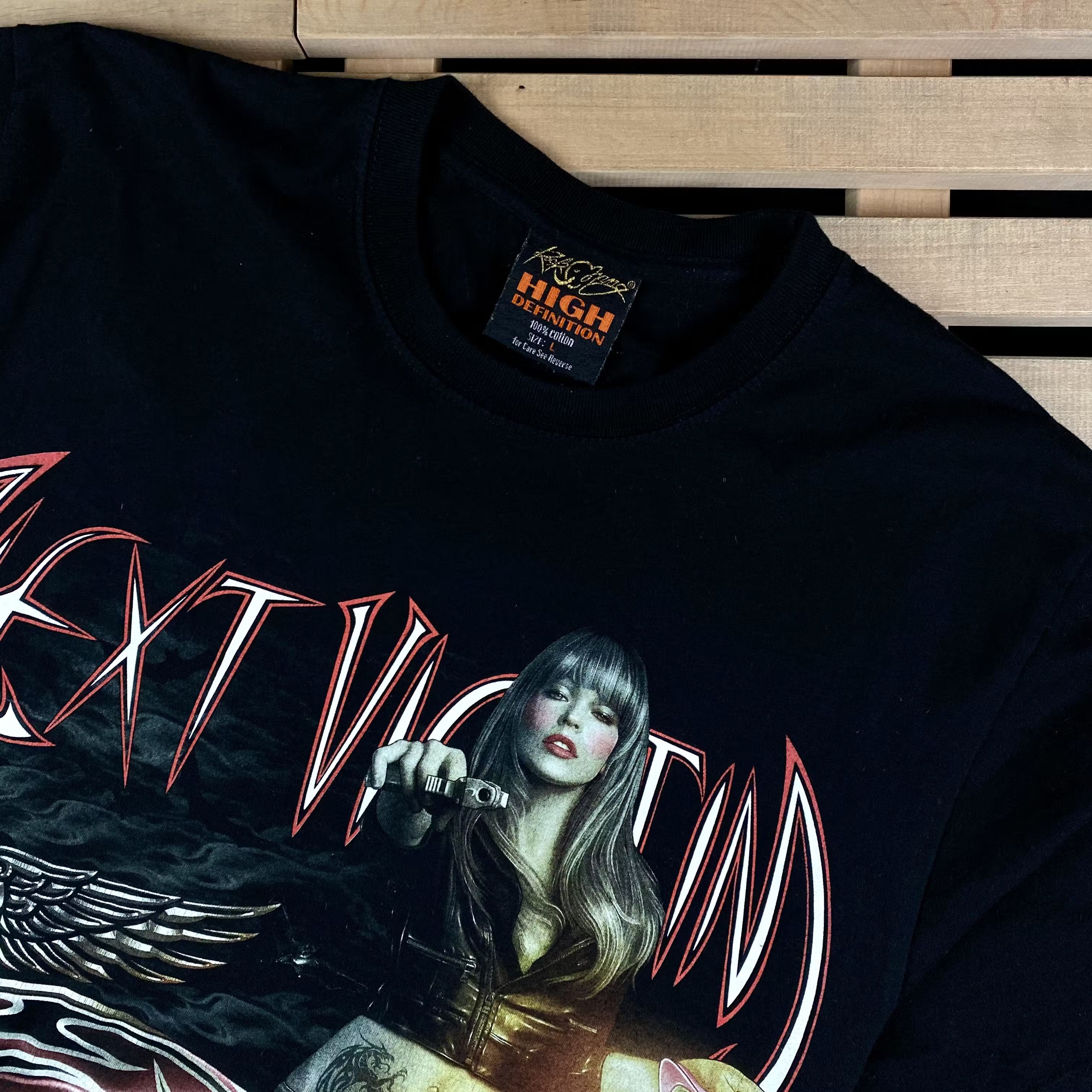 Band Tees × Vintage Mens Vintage T Shirt Band Rock Harley Size L Size US L / EU 52-54 / 3 - 2 Thumbnail
