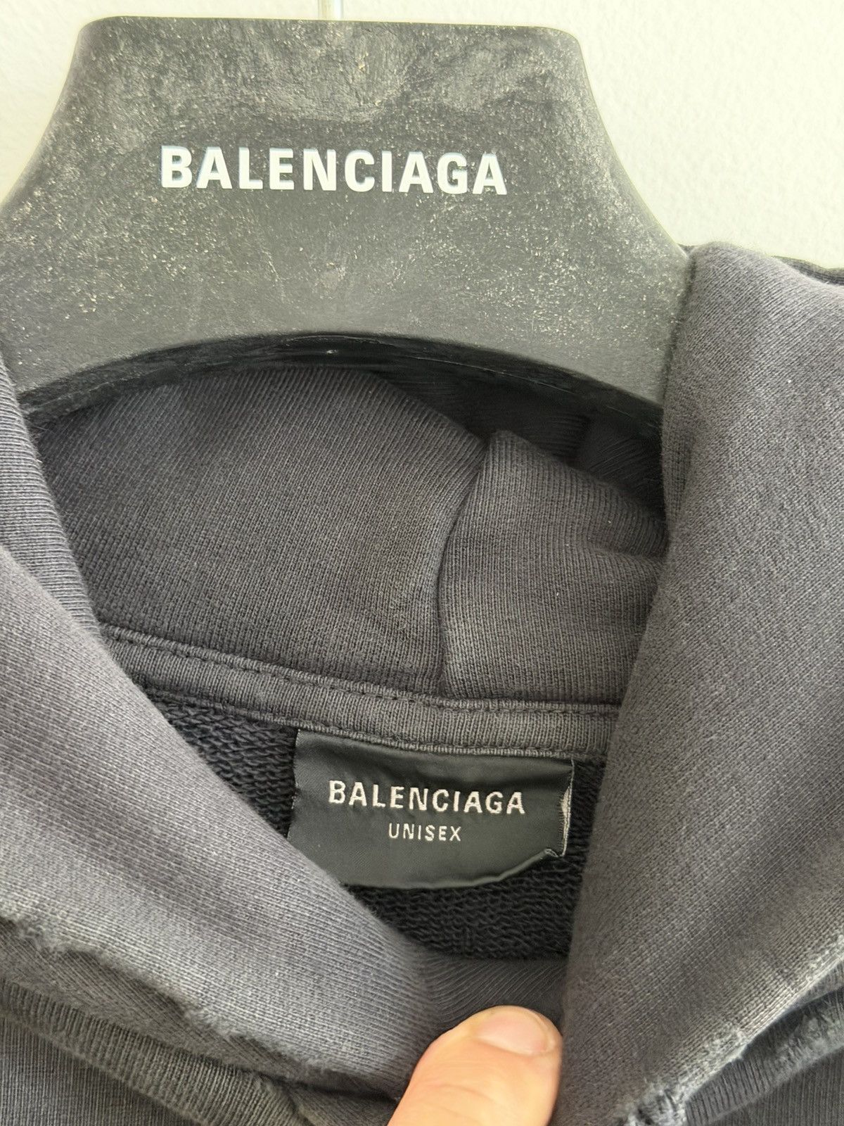 Balenciaga BALENCIAGA DEMNA WINTER 24 HOODIE DISTRESSED PLANET HOLLY Size US XL / EU 56 / 4 - 14 Thumbnail