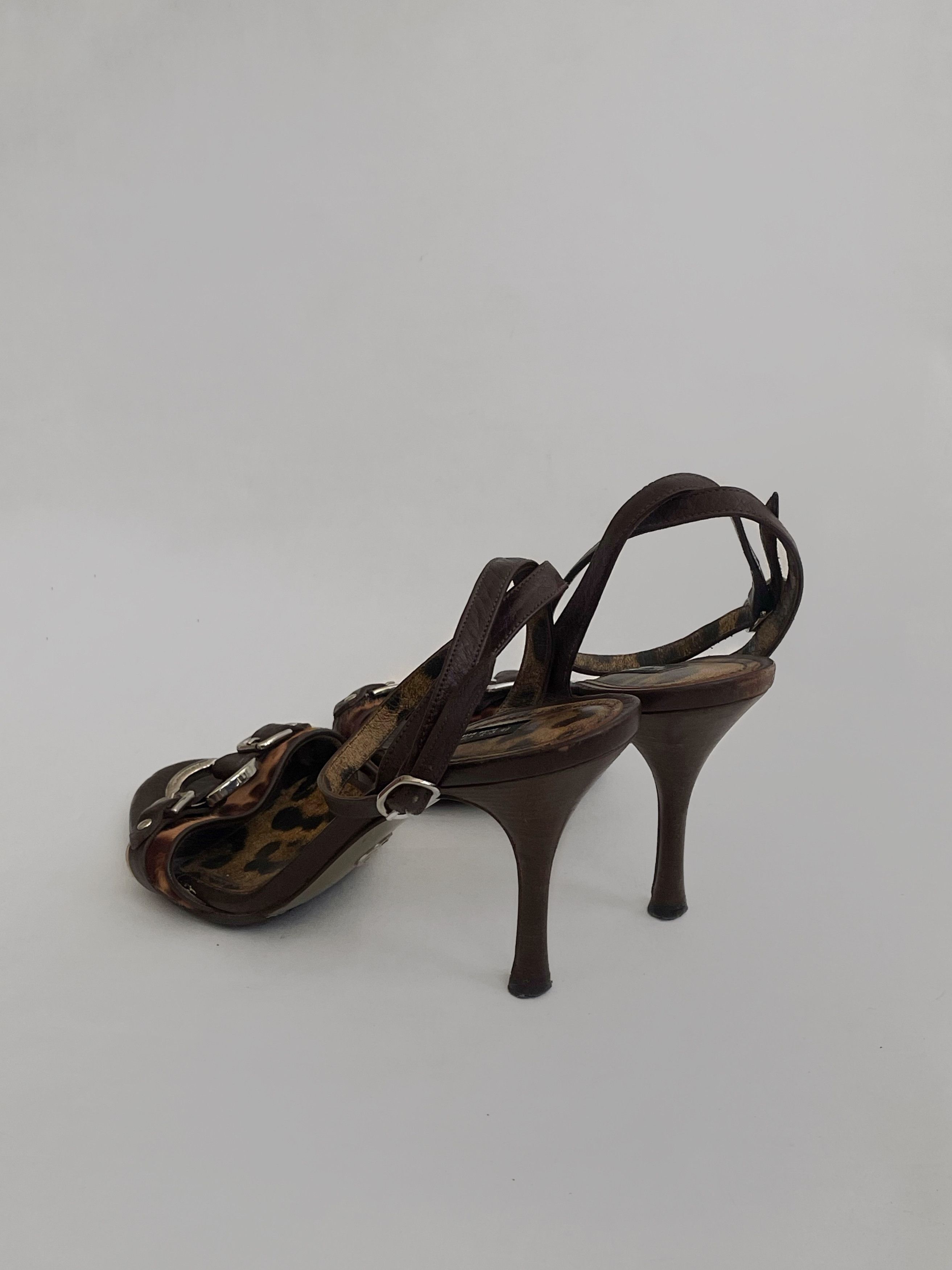 Dolce & Gabbana Archive Dolce Gabbana leopard leather/fur mules/heels 2000s Size US 8 / IT 38 - 5 Thumbnail