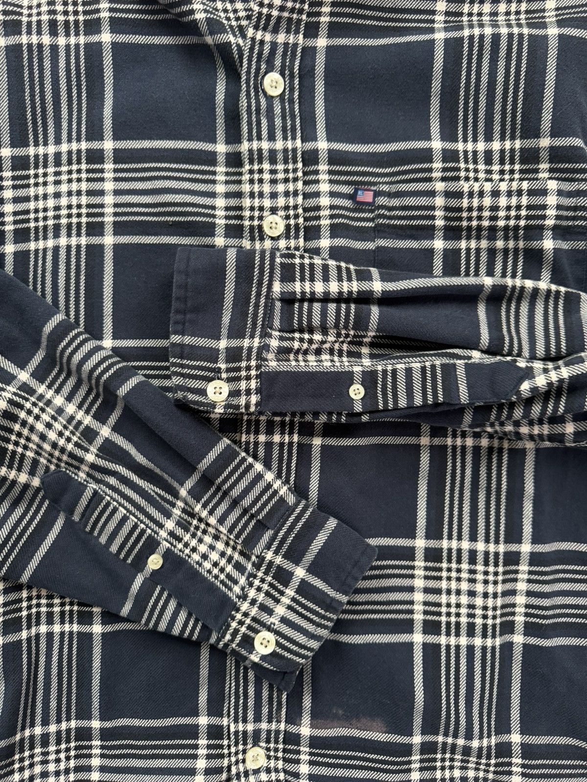 Polo Ralph Lauren Vintage Polo American Flag Flannel Size US L / EU 52-54 / 3 - 3 Thumbnail