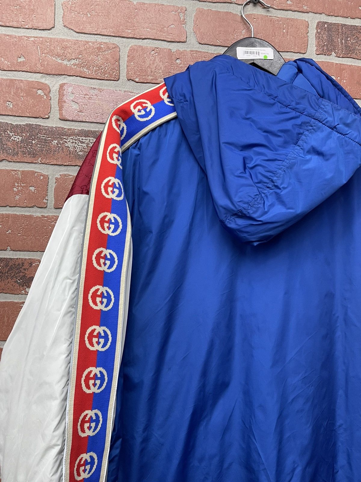 Gucci Size 56 - Gucci Windbreaker GG Striped Reflective Size US XL / EU 56 / 4 - 6 Thumbnail