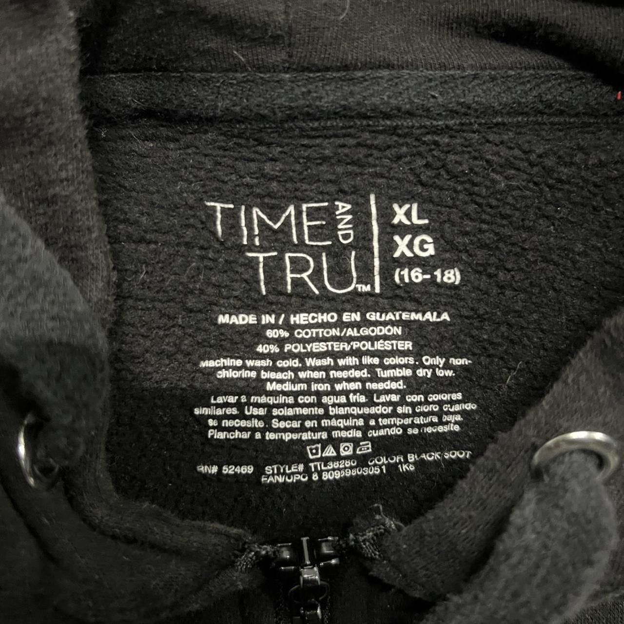 Vintage Vintage Y2K/2000s Blank Black Grunge Zipup Hoodie! Size US XL / EU 56 / 4 - 3 Thumbnail