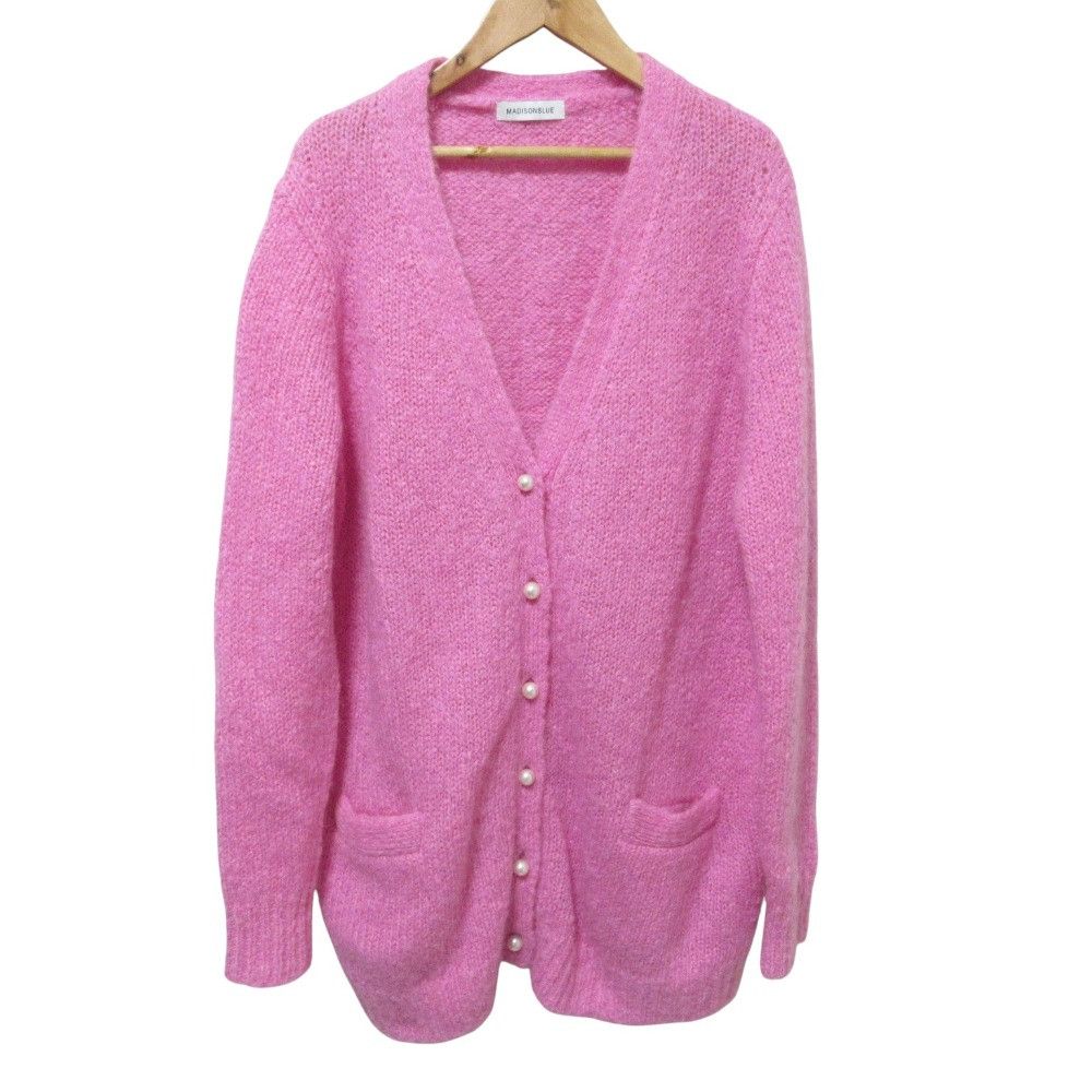 Other Other MADISONBLUE LOOSE BIG V CD MOHAIR Knit Cardigan Textile Tops MB224-8017 DUTY FREE for USA Size ONE SIZE - 1 Thumbnail