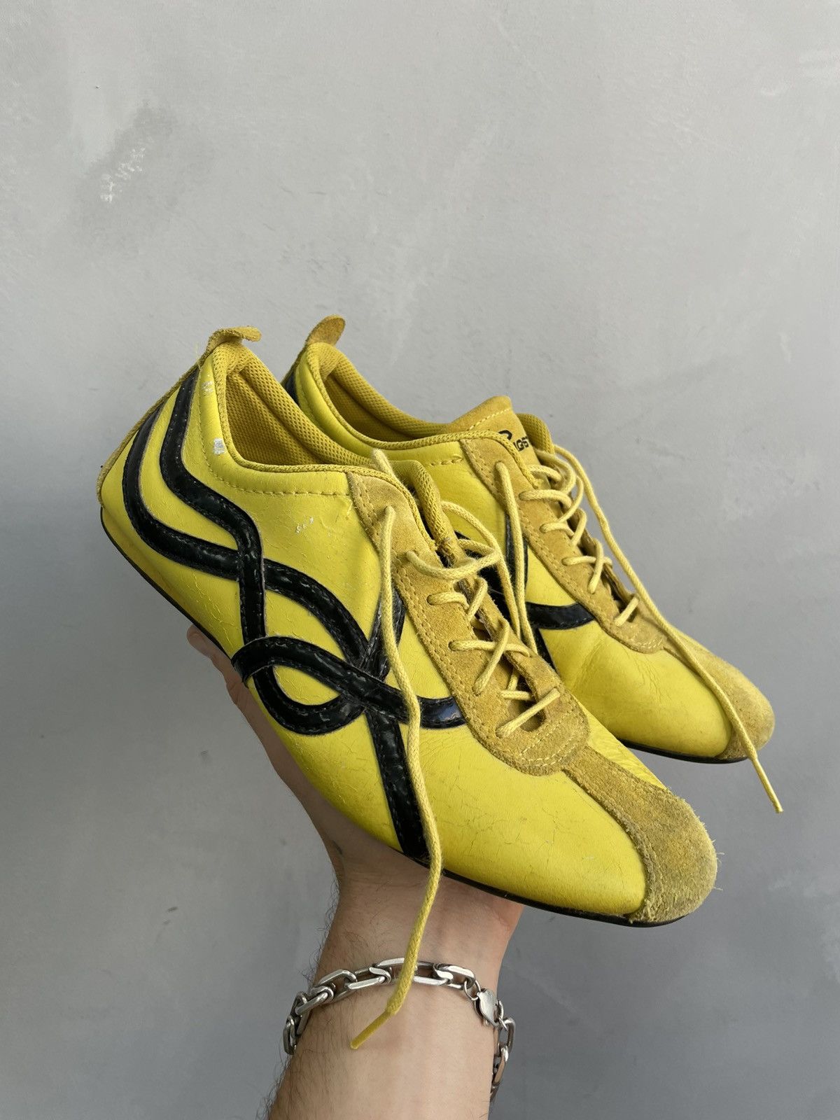 Loewe Big Star Onitsuka yellow shoes Kill Bill vintage style Size US 8 / IT 38 - 4 Thumbnail