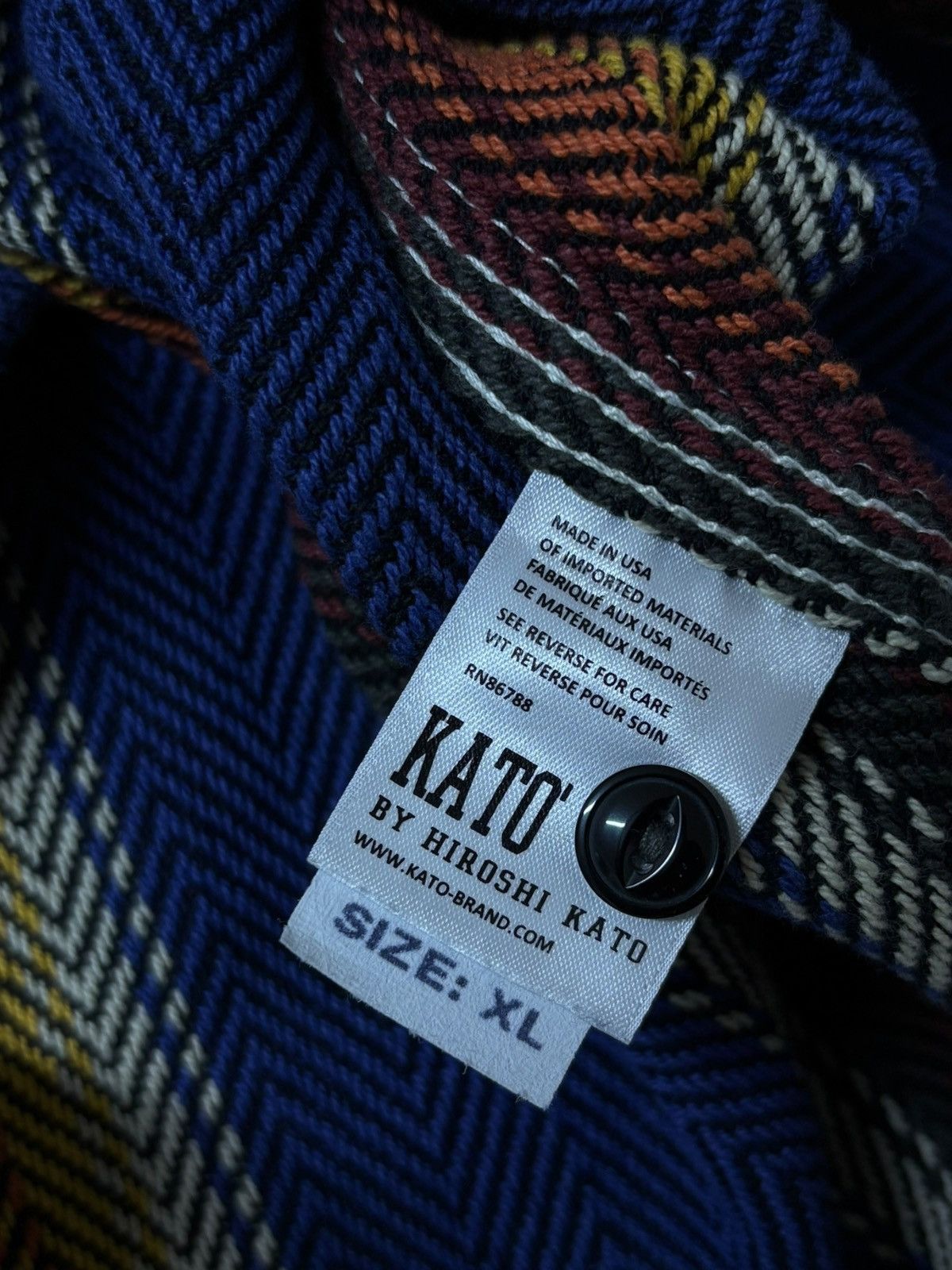 Hiroshi Kato Hiroshi Kato The Brace Long Sleeve Shirt Jacket Striped USA Size US XL / EU 56 / 4 - 16 Thumbnail