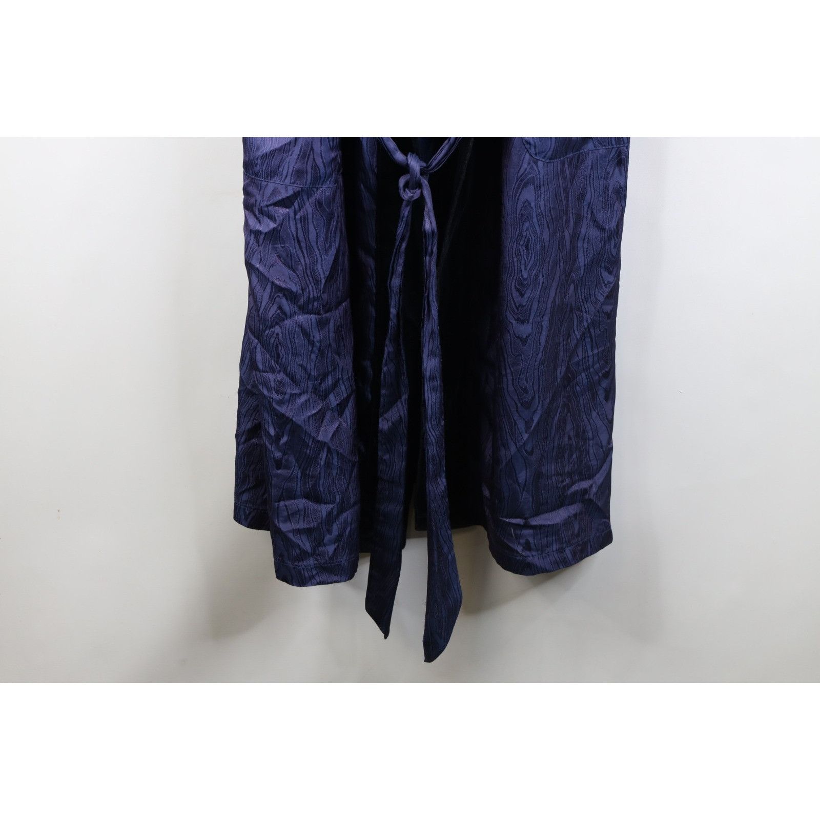 Pierre Cardin Vintage 70s Pierre CardinVelvet Trim Silky Belted Robe Size US S / EU 44-46 / 1 - 4 Thumbnail