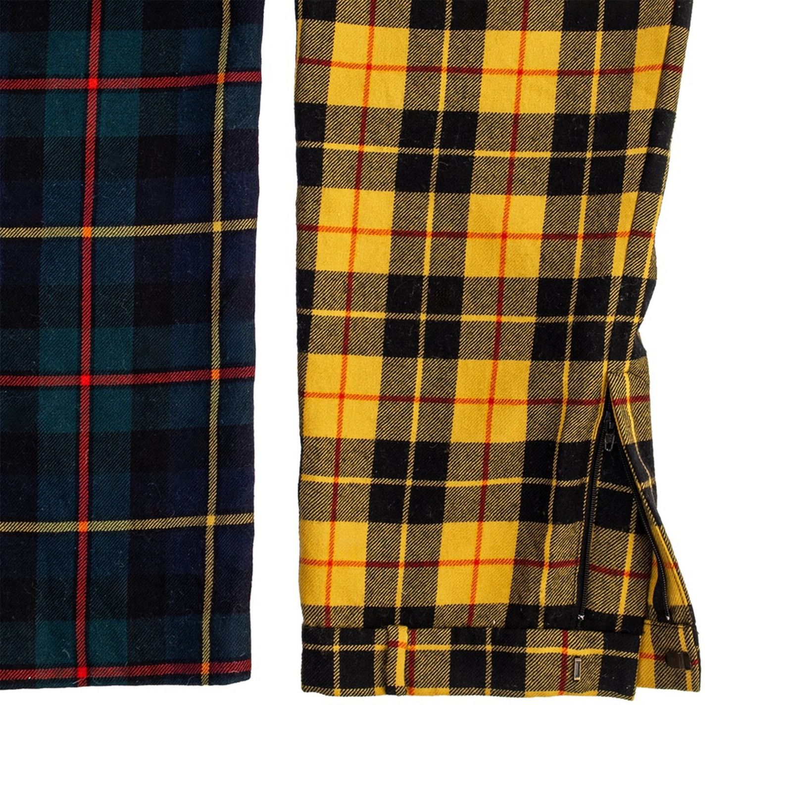MONSE MONSE Colorblock Plaid Wool Trousers Made in USA Size 4 Size 27" / US 4 / IT 40 - 14 Thumbnail