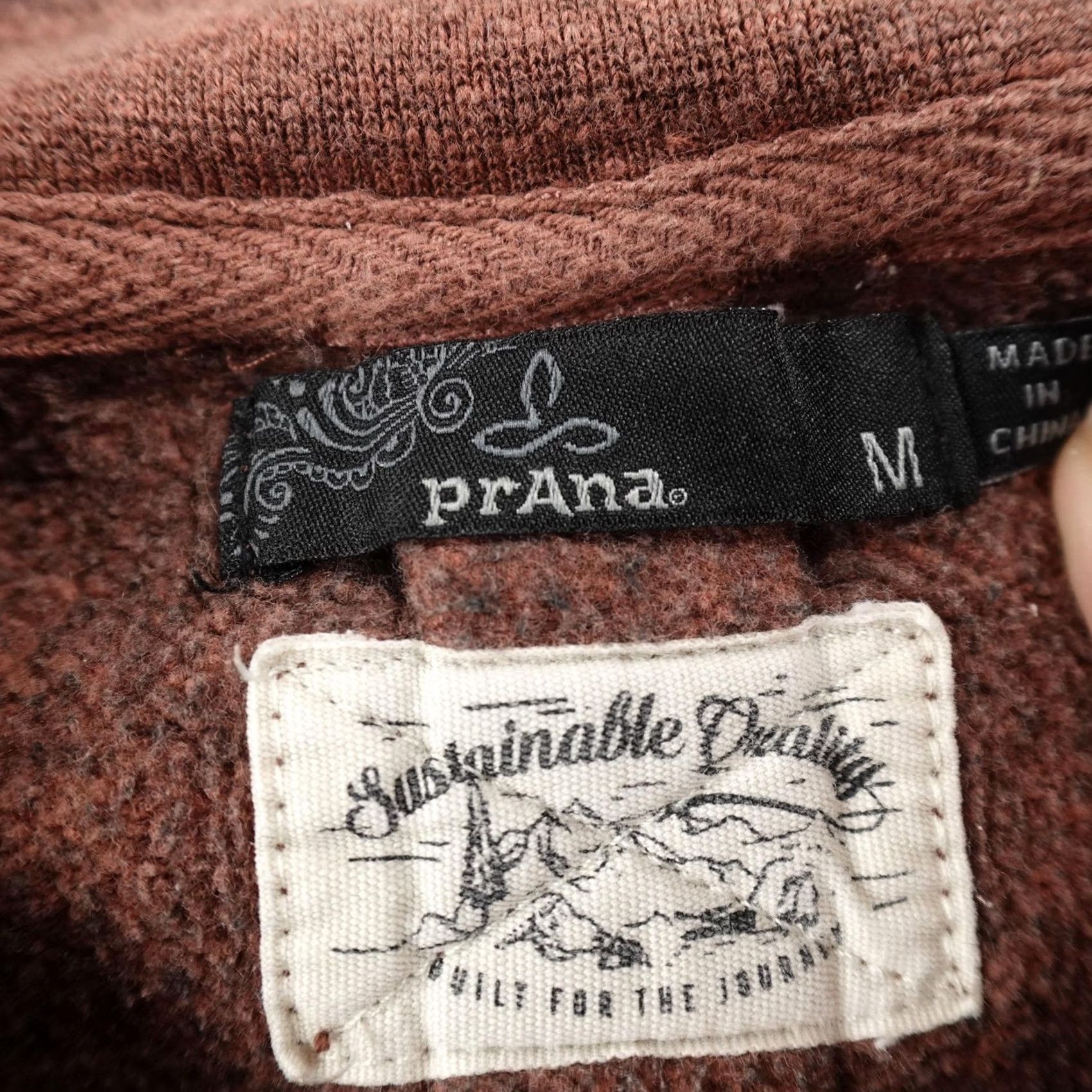 Prana prAna Sweatshirt Womens M Brown Pullover Crewneck Cozy Up French Terry Sweater Size M / US 6-8 / IT 42-44 - 5 Thumbnail