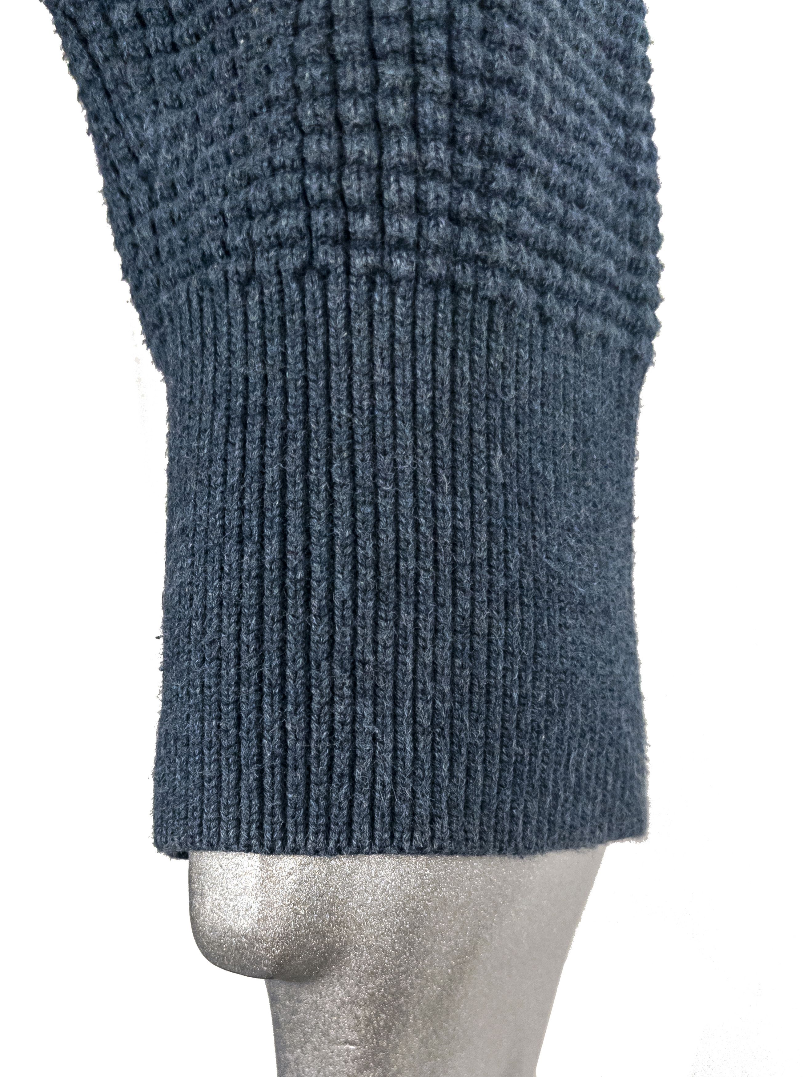 Allsaints Allsaints Vintage Mens Knit Ribbed Blue Sweater Y2K XL Size US XL / EU 56 / 4 - 9 Thumbnail
