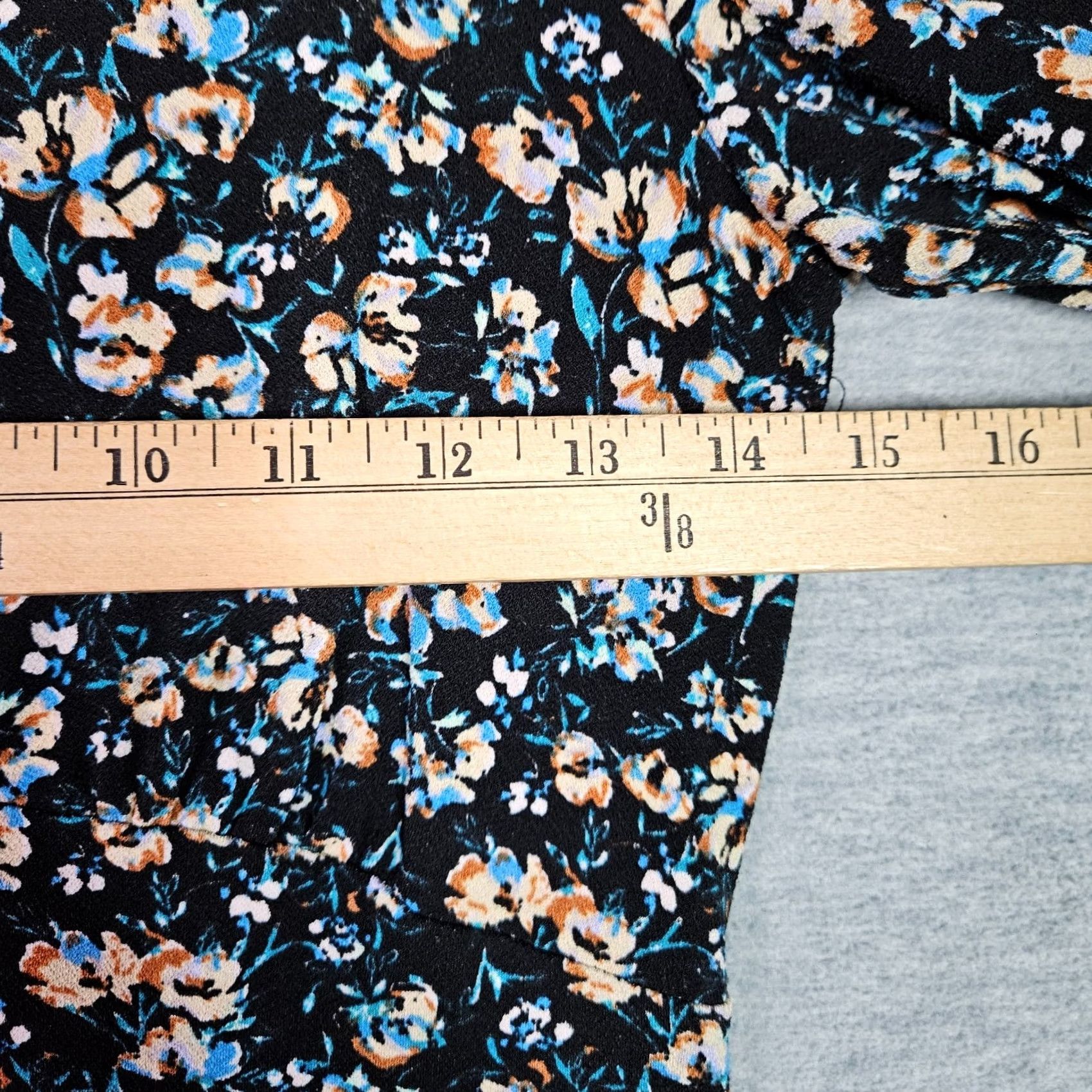 Free People Free People Dress Womens XS Black Floral Long Sleeve Boho Mini Size XS / US 0-2 / IT 36-38 - 7 Thumbnail