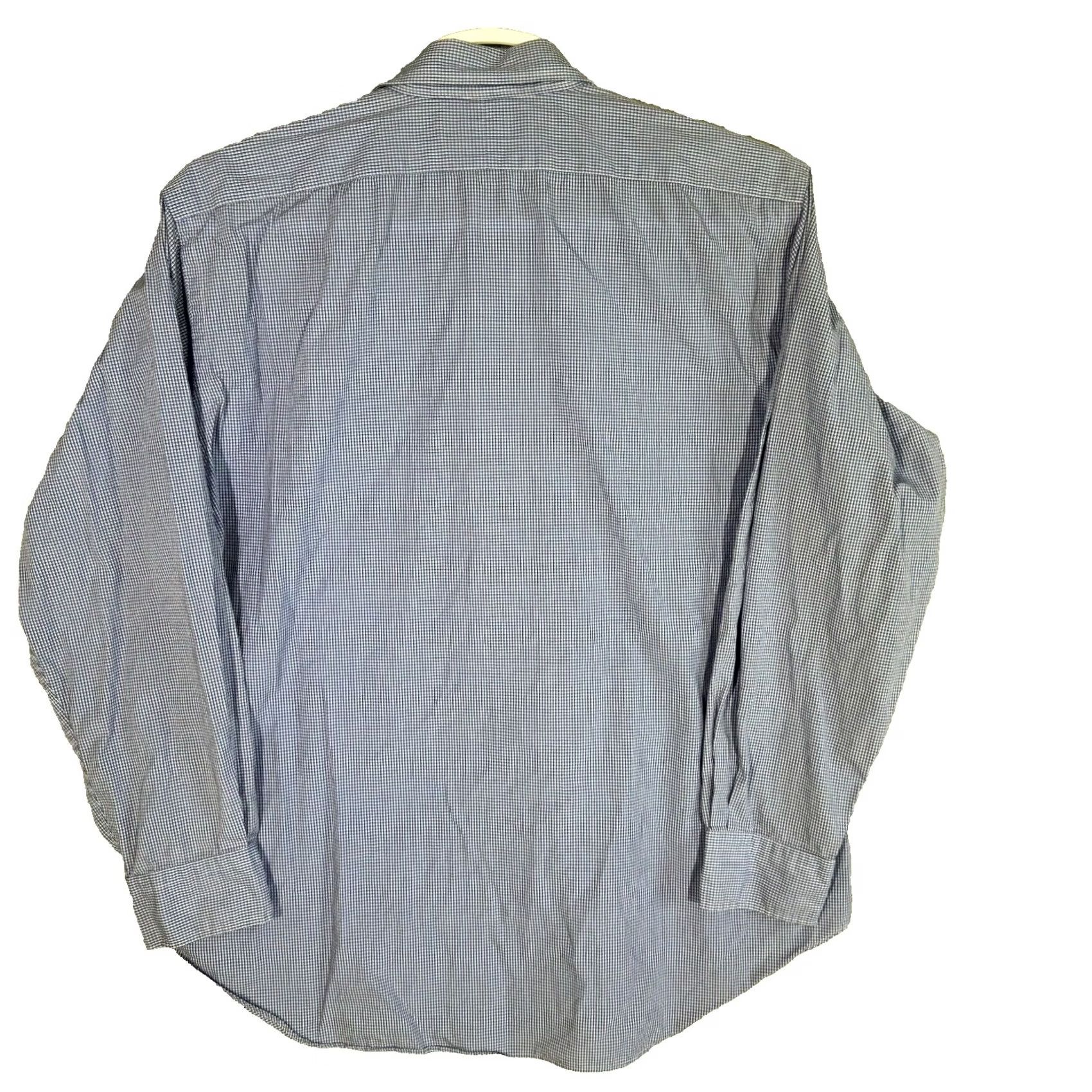 Polo Ralph Lauren Polo Ralph Lauren Andrew Dress Shirt Men’s 17 Blue 100% Cotton Size 46R - 2 Thumbnail