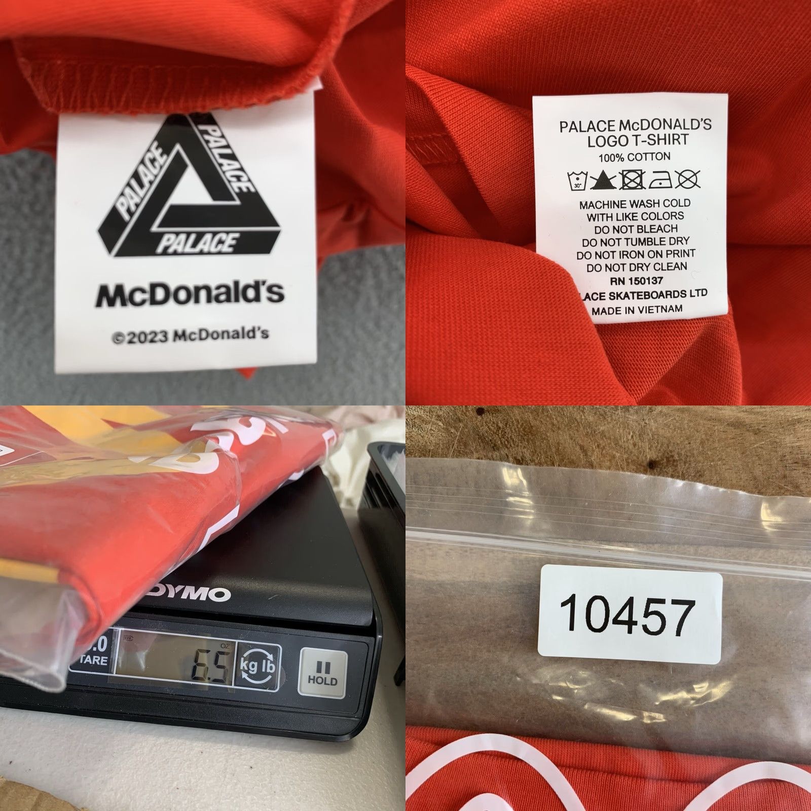 Palace Palace x McDonald's Sign T-shirt Mens Red Small Skateboarding Outdoor Streetwear Size US S / EU 44-46 / 1 - 8 Thumbnail
