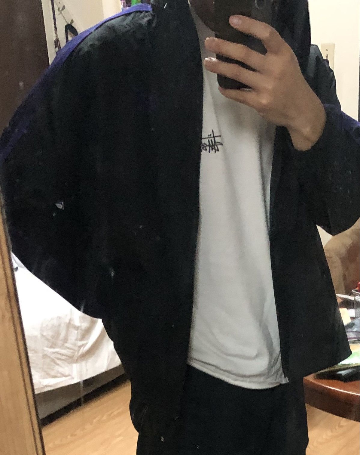 Needles × Nepenthes Needles DC shoes black purple track jacket zip up Size US S / EU 44-46 / 1 - 7 Thumbnail