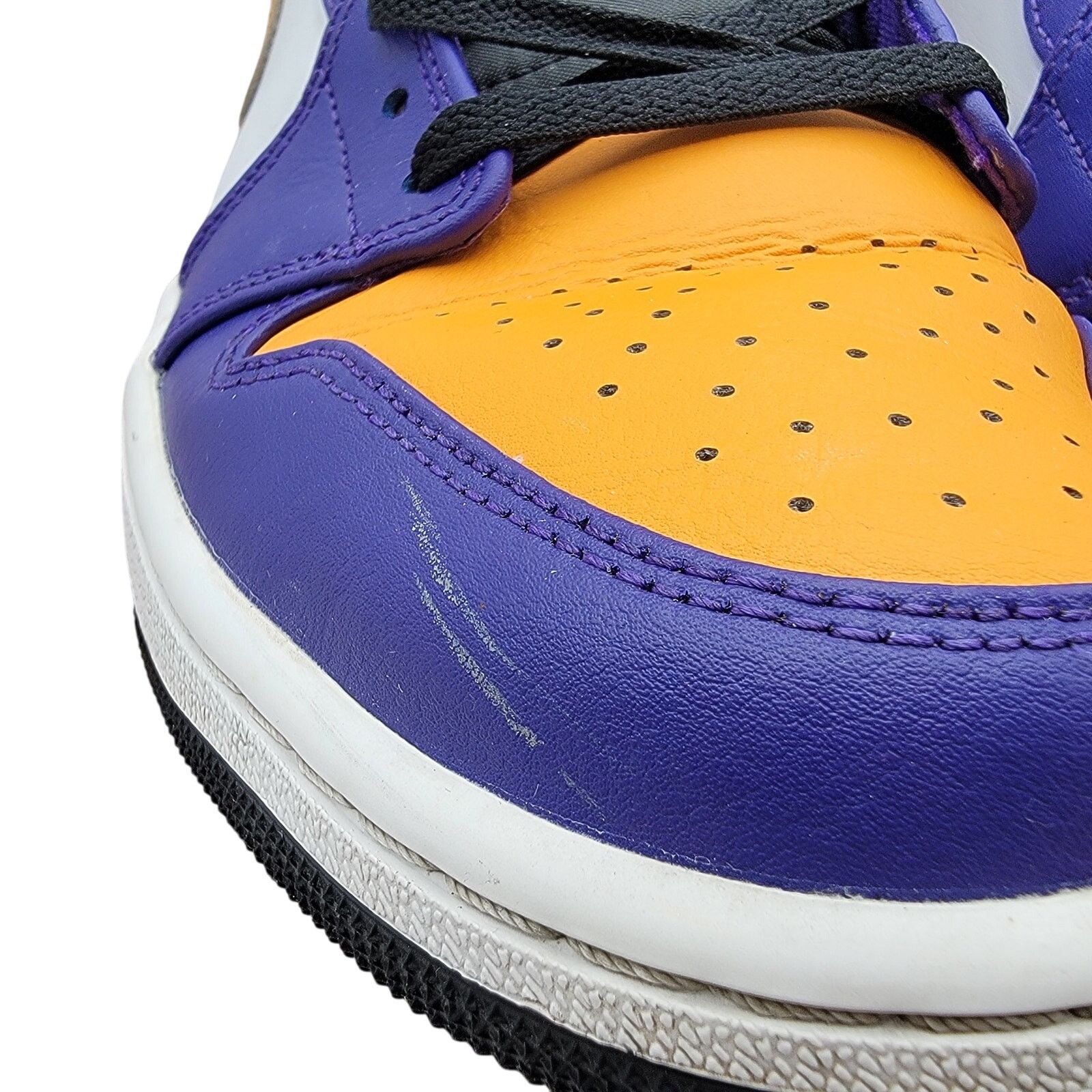 Nike Nike Air Jordan 1 Mid 'Lakers' Mens Sz 10 DQ8426 517 (174) Size US 10 / EU 43 - 9 Thumbnail