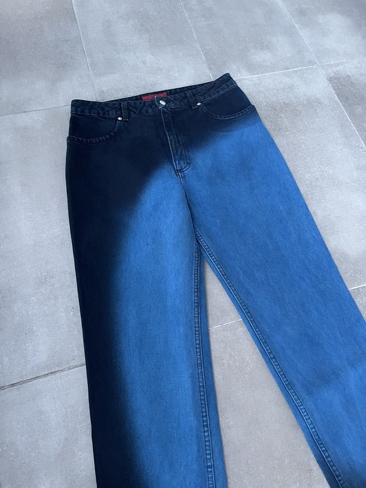 Eckhaus Latta !DS! SS23 Eckhaus Latta Moon Wash Blue Denim Pants Size US 32 / EU 48 - 8 Thumbnail