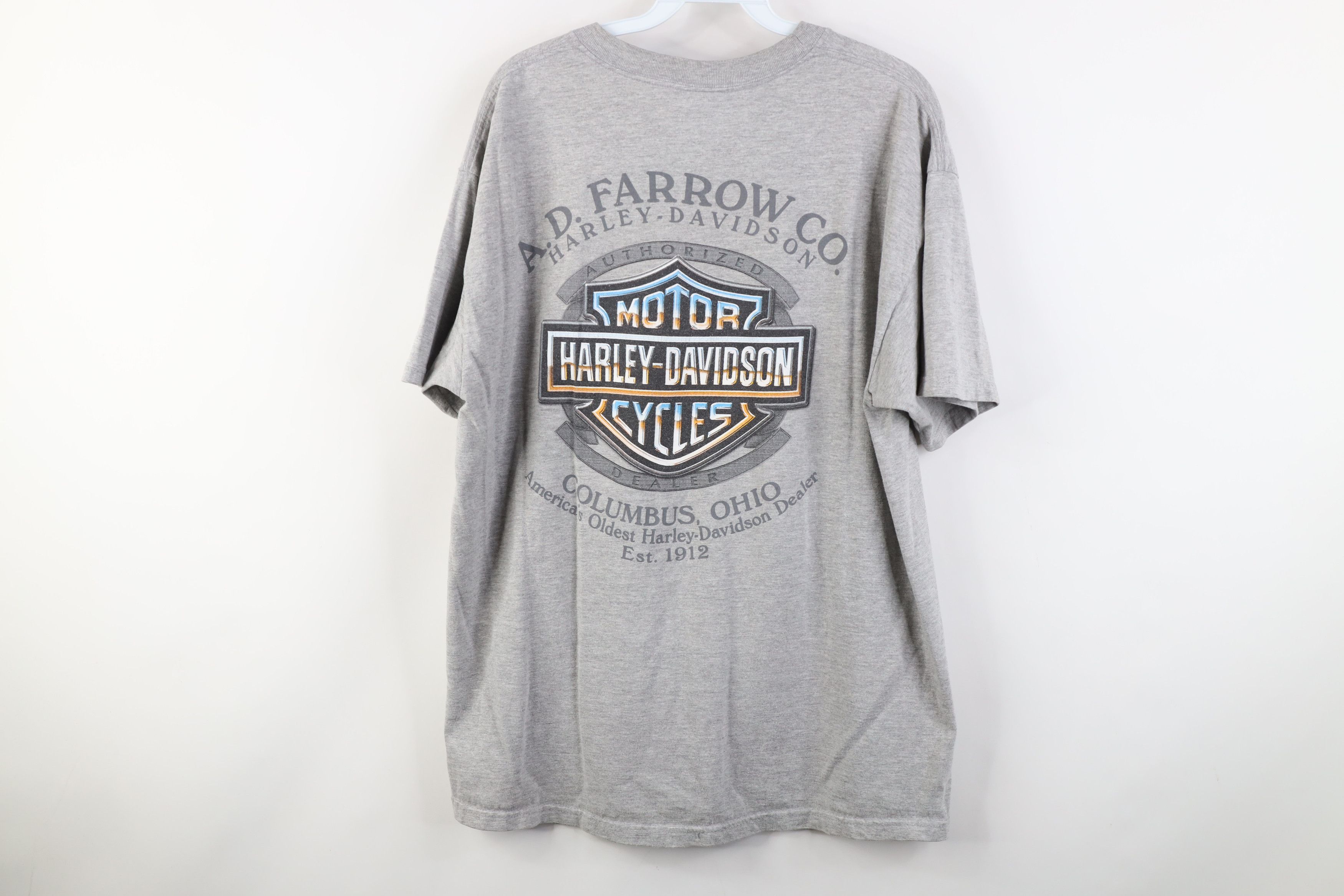 Harley Davidson Vintage Y2K 2002 Harley Davidson Mine At Motorcycle T-Shirt Size US L / EU 52-54 / 3 - 13 Thumbnail