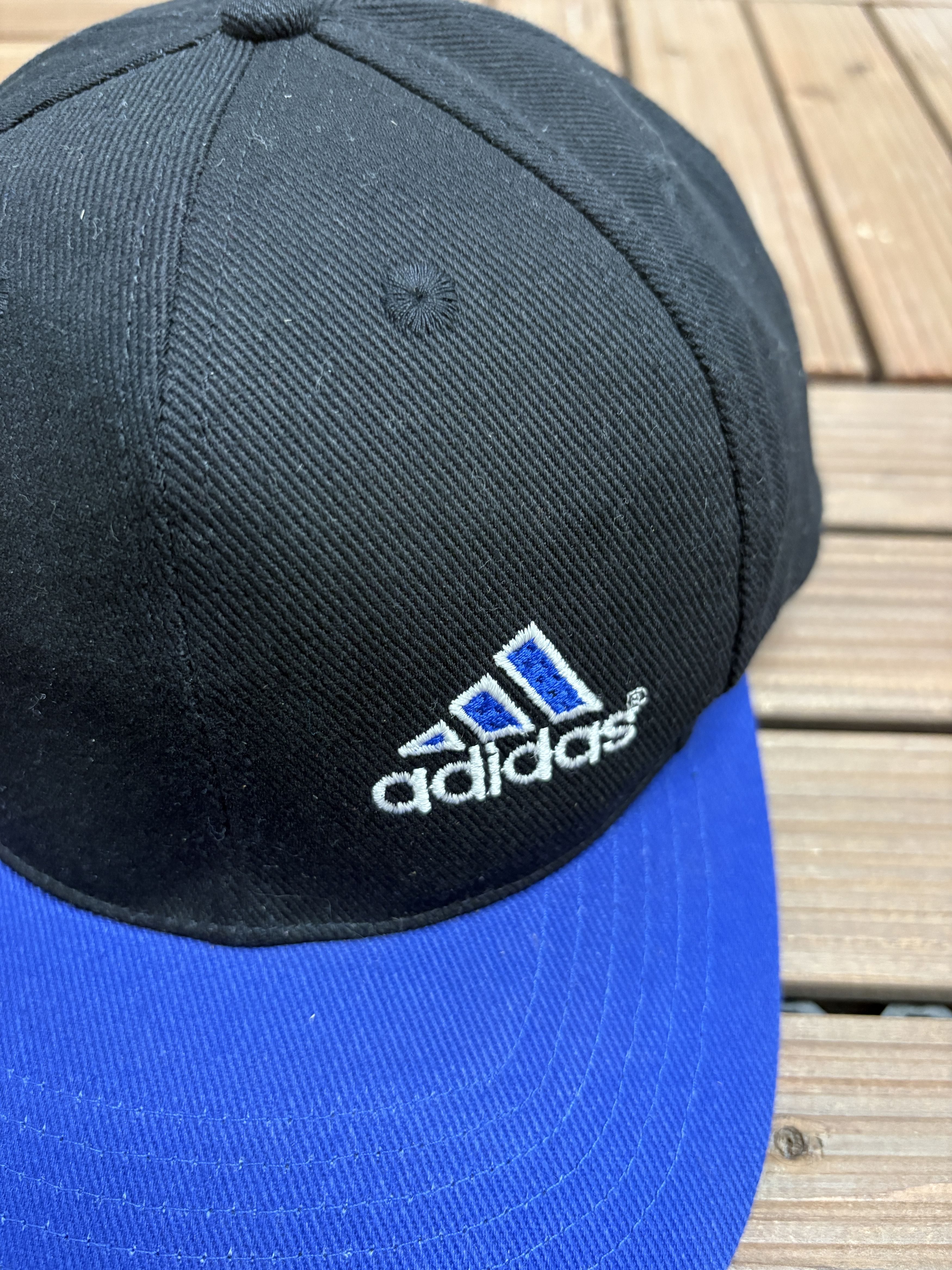 Adidas Adidas Small Logo Black Snap Back Hat Cap Size ONE SIZE - 3 Thumbnail