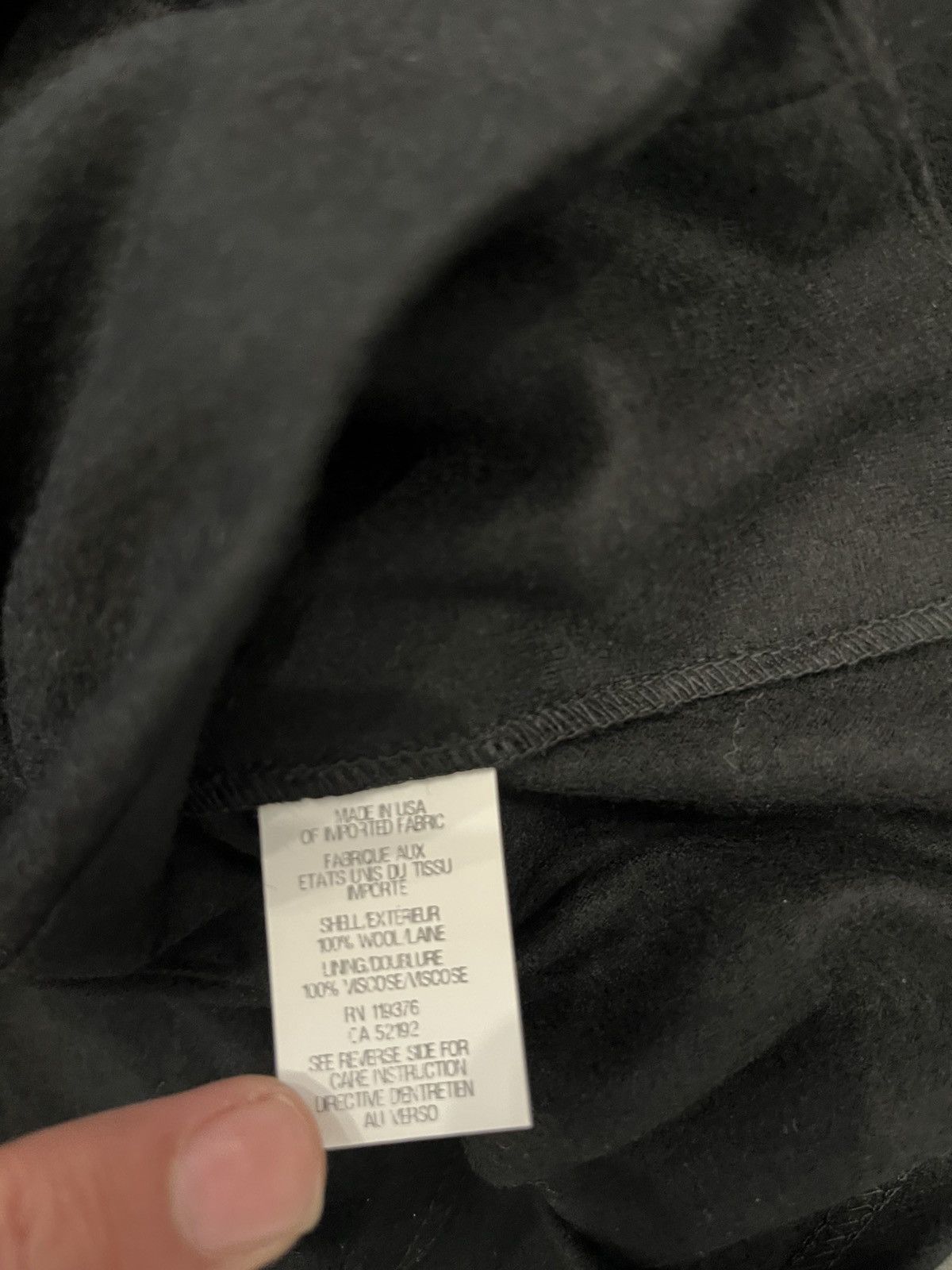 Helmut Lang Helmut Lang Asymmetrical Wool Motto Zip Shawl Jacket Black Size S / US 4 / IT 40 - 4 Thumbnail