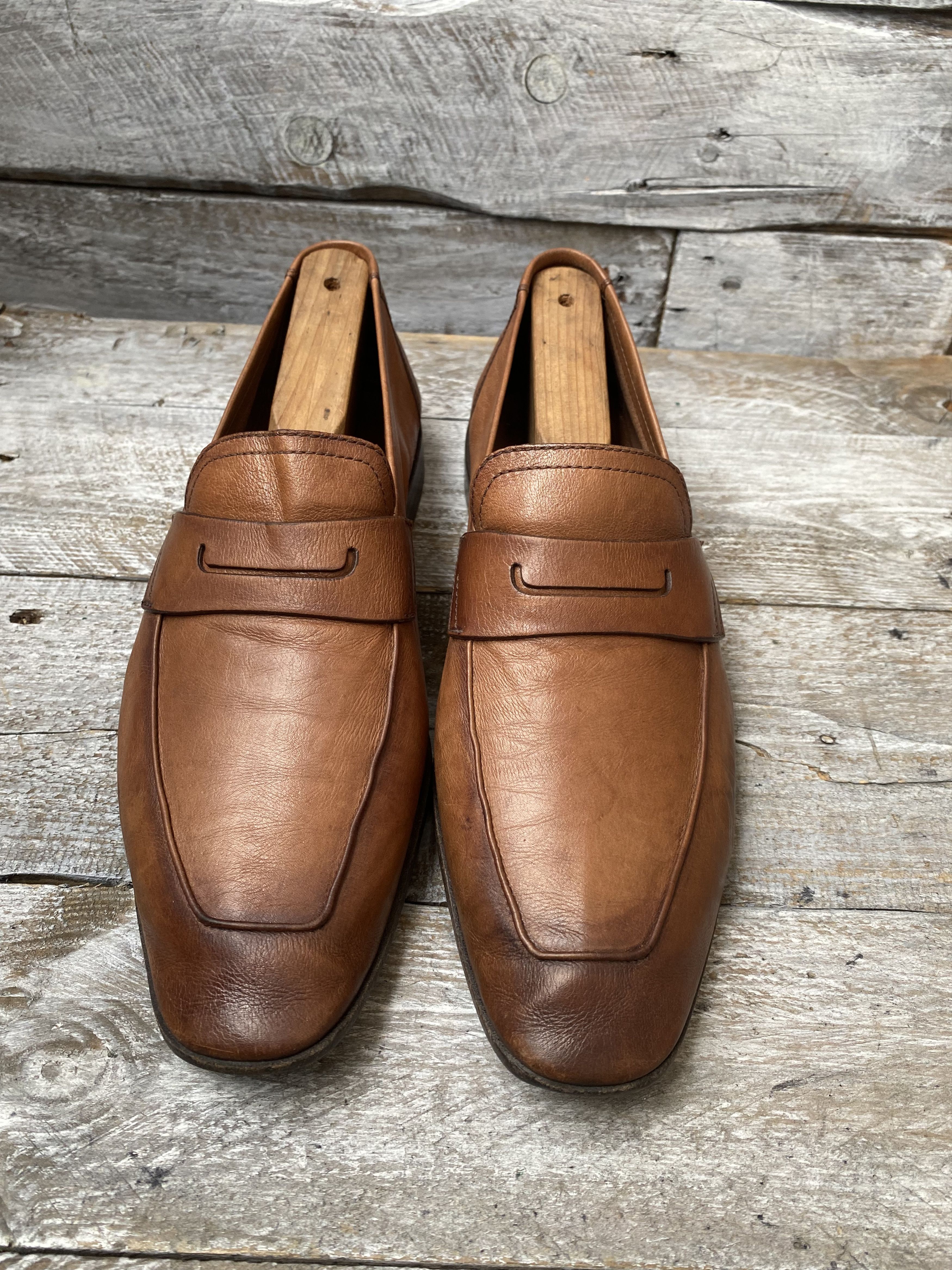 Berluti × Designer Berluti lorenzo kangaroo brown slip on loafers UK Size US 8.5 / EU 41-42 - 1 Thumbnail