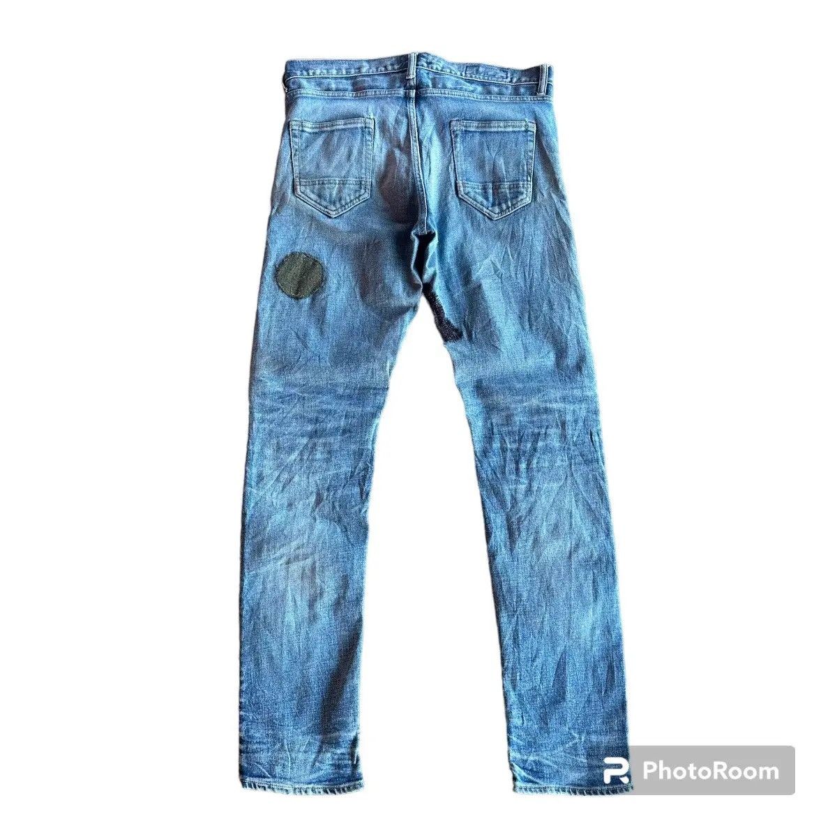 RARE💥FDMTL BORO SASHIKO PATCHWORK DENIM PANTS/JEANS W32 L31