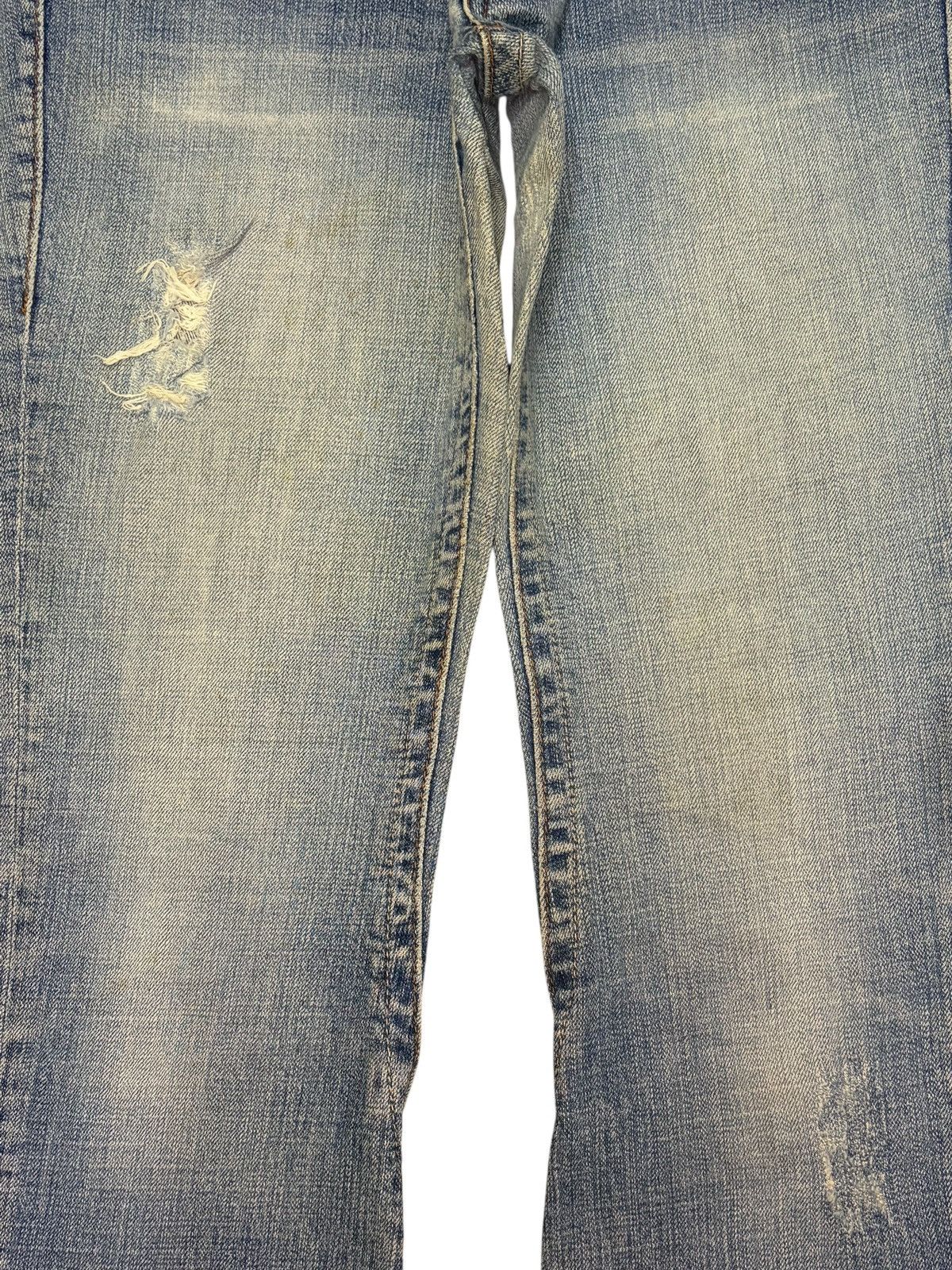 Diesel Vintage Japanese Brand Faded Wash Distress Flare Jeans Size 28" / US 6 / IT 42 - 3 Thumbnail