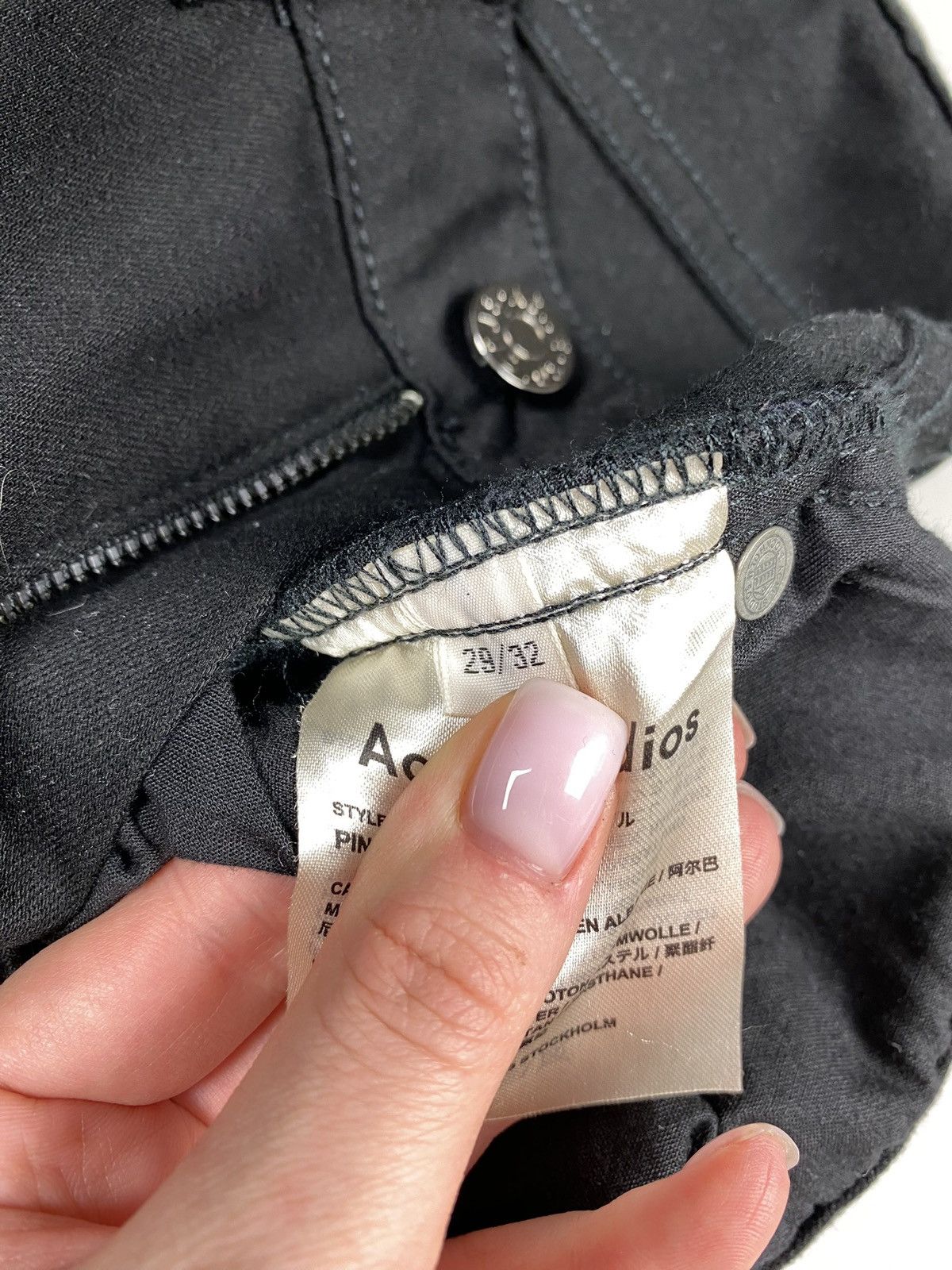Acne Studios Acne Studios Pin Black ladies skinny jeans size 29 / 32 Size 29" - 17 Thumbnail