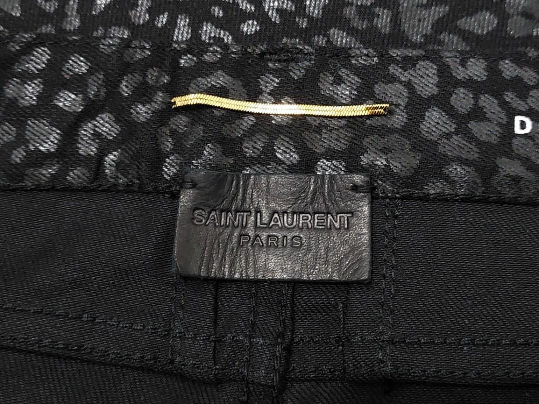 Hedi Slimane × Saint Laurent Paris Saint Laurent Paris FW14 D01 Leopard Print Denim Jeans Size US 28 / EU 44 - 7 Thumbnail