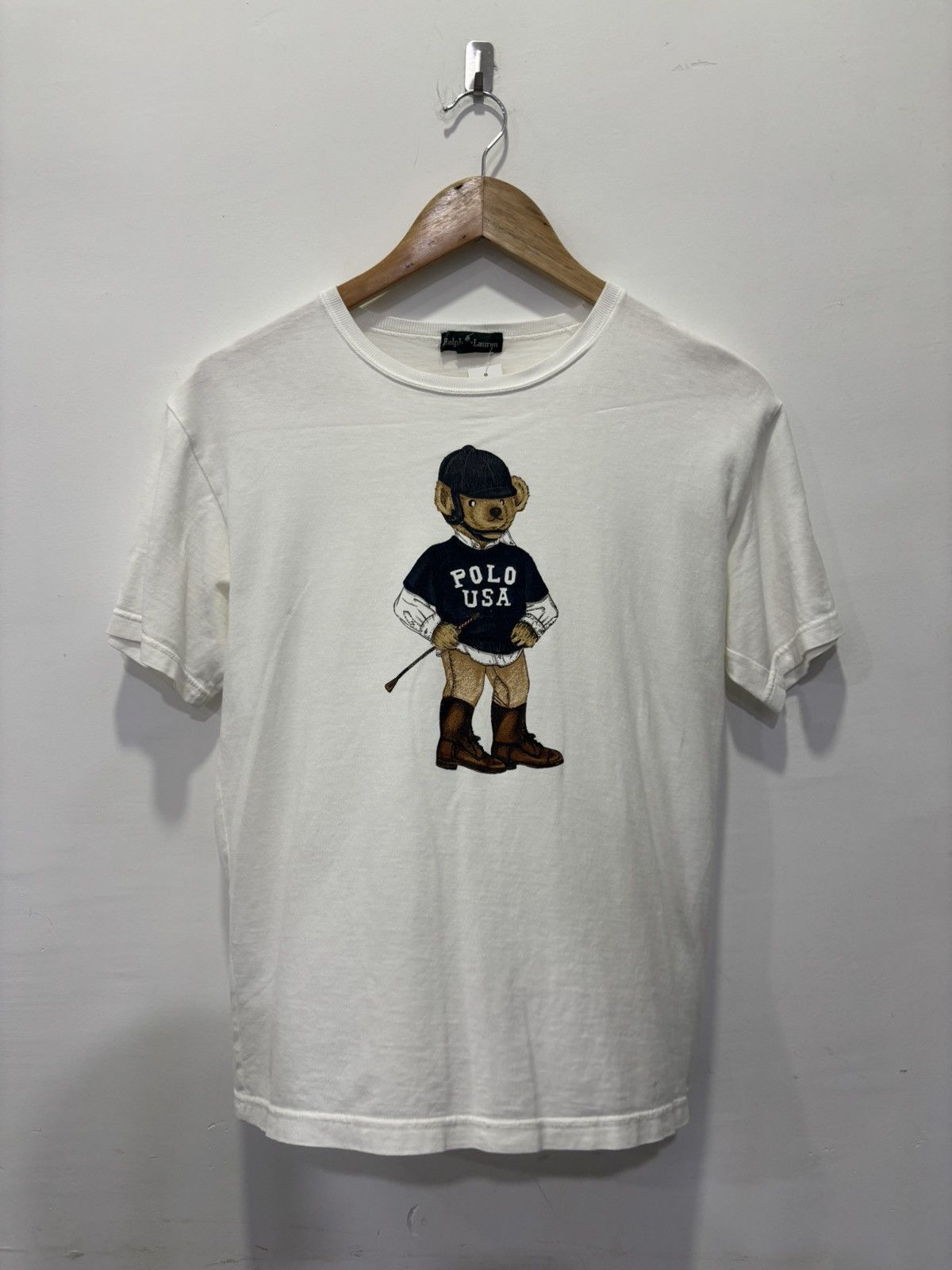 Polo Ralph Lauren × Vintage Vintage Polo Bear Tshirt Size US S / EU 44-46 / 1 - 1 Thumbnail