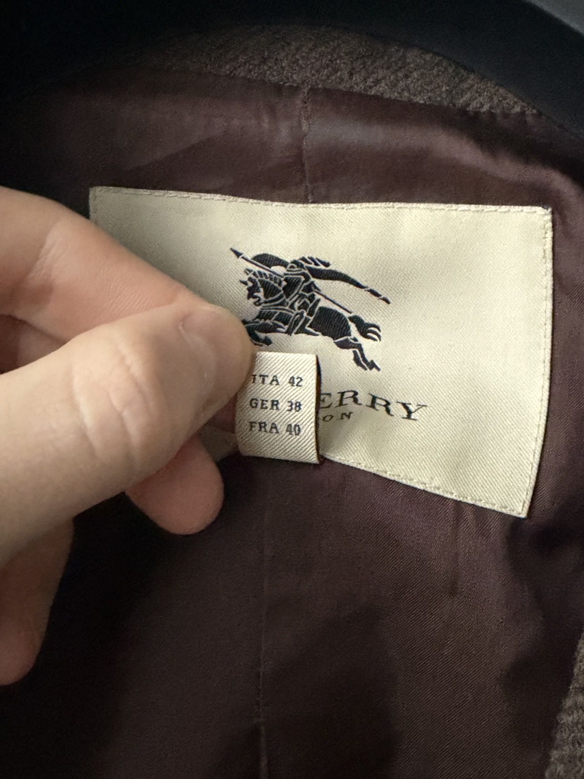 Burberry BURBERRY LONDON 100% Wool 1 Button Blazer Jacket US 8 Brown Size M / US 6-8 / IT 42-44 - 10 Thumbnail