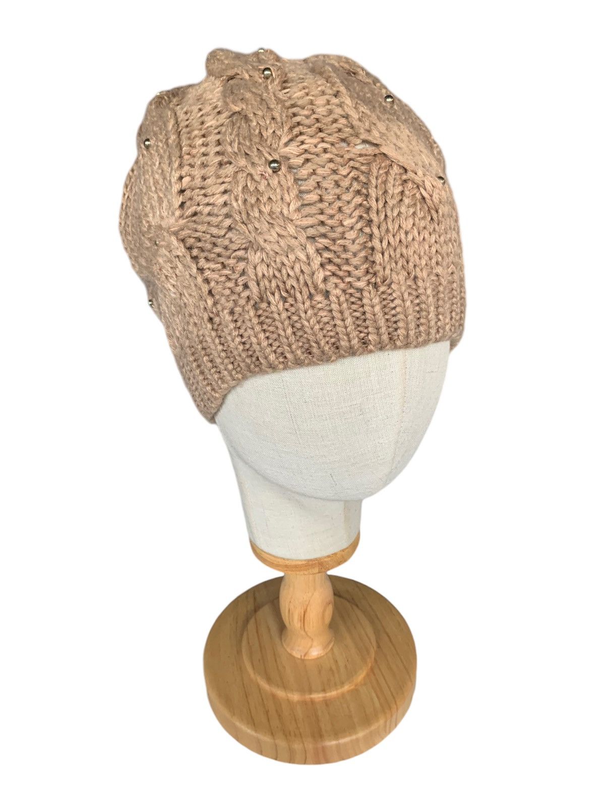 Japanese Brand Rare Crochet Knitted Beanie Hats punk style Size ONE SIZE - 3 Thumbnail