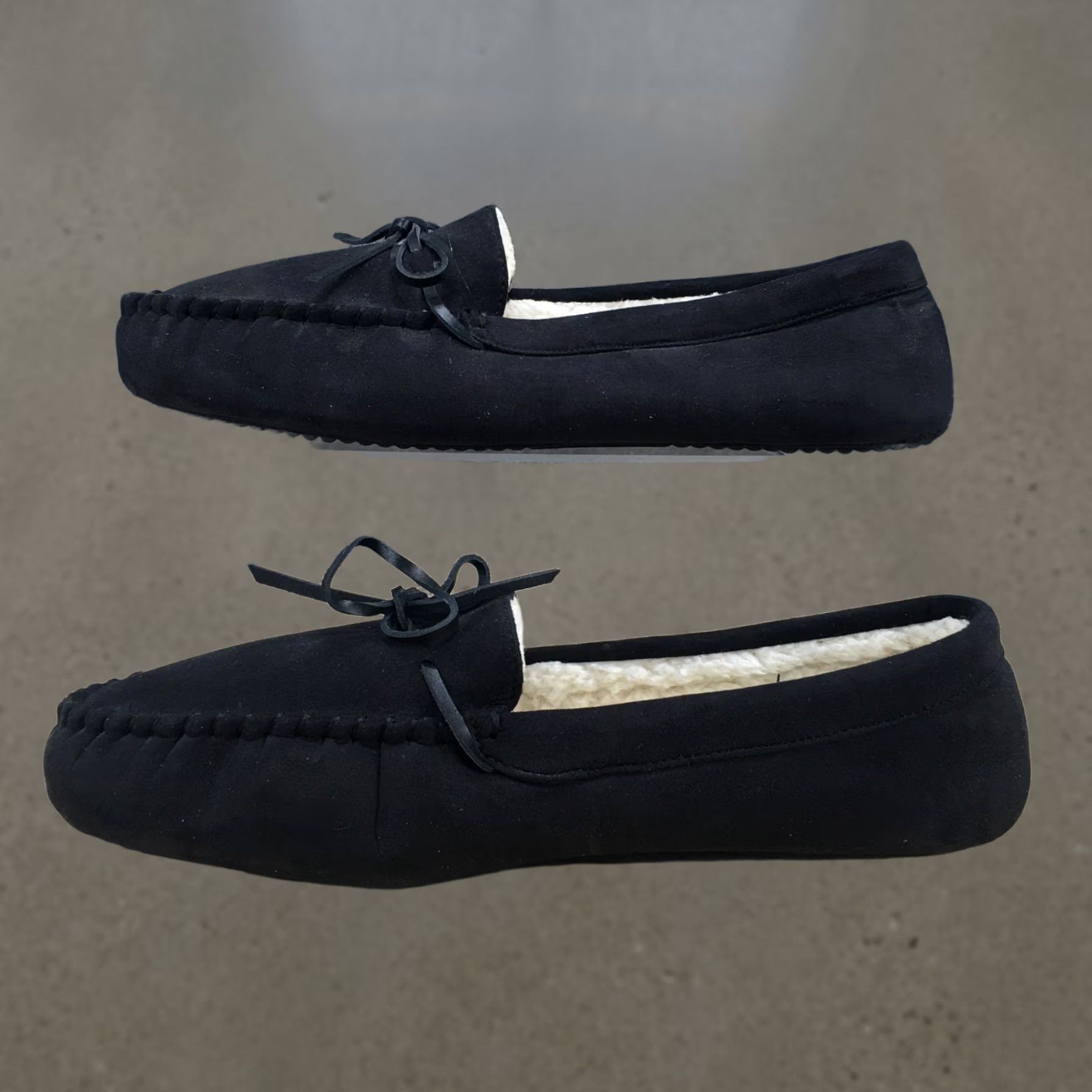 Old Navy Old Navy Slippers Womens 10-11 Casual Slip On Lined Moccasins Flats Black Size US 10 / IT 40 - 1 Thumbnail