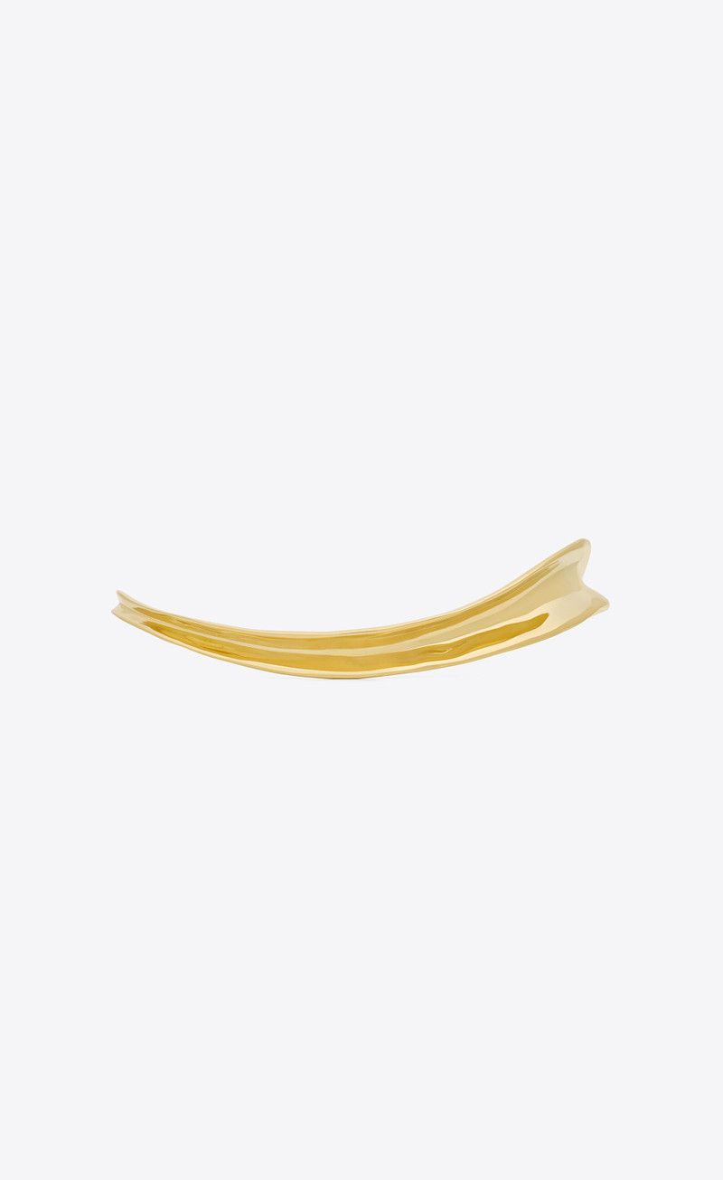 Saint Laurent Paris o1bcso1str0226 Size:M/Torc Necklace In Metal in Golden Size ONE SIZE - 3 Thumbnail