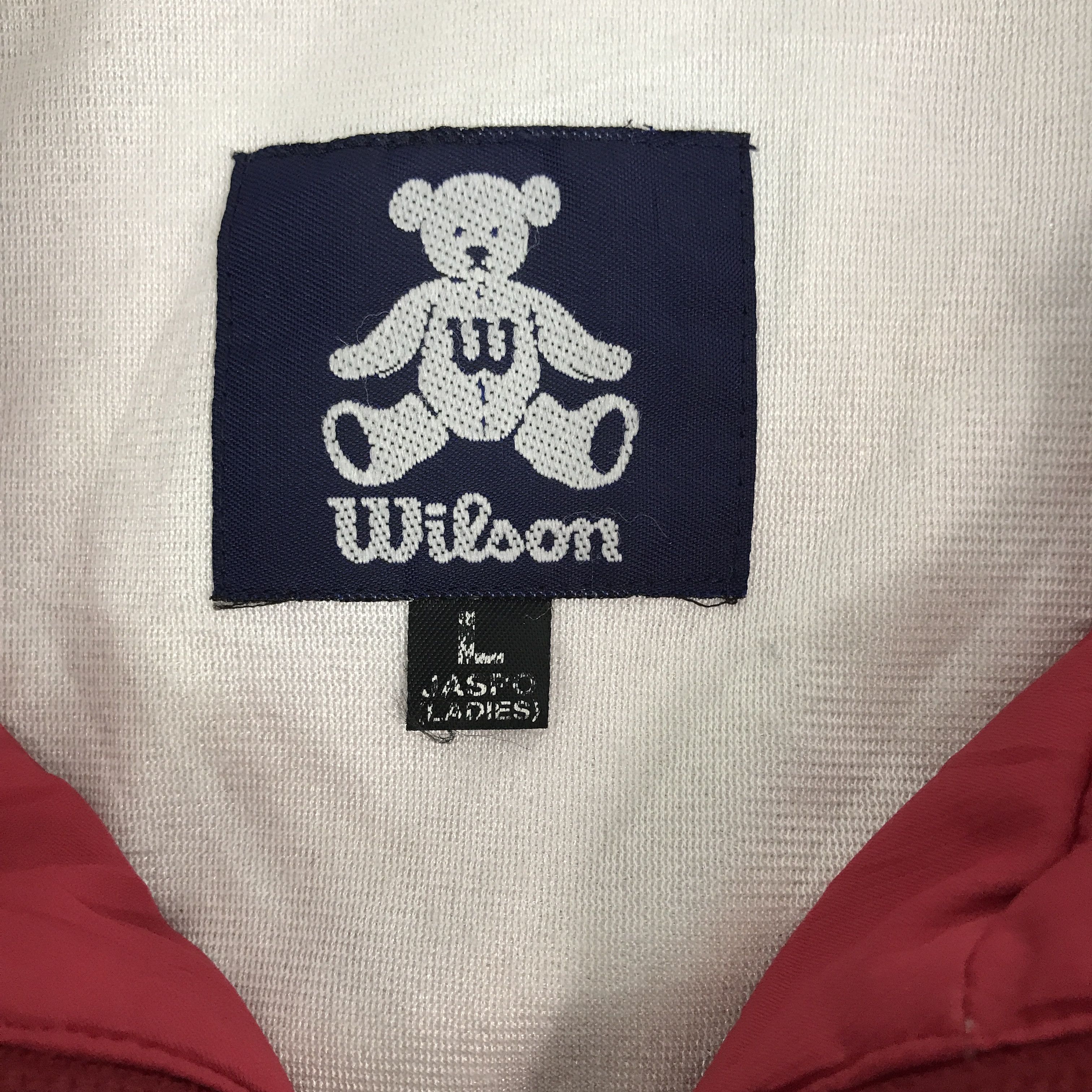 Vintage × Wilson Vintage Wilson bear windbreaker Jacket Size US L / EU 52-54 / 3 - 9 Thumbnail