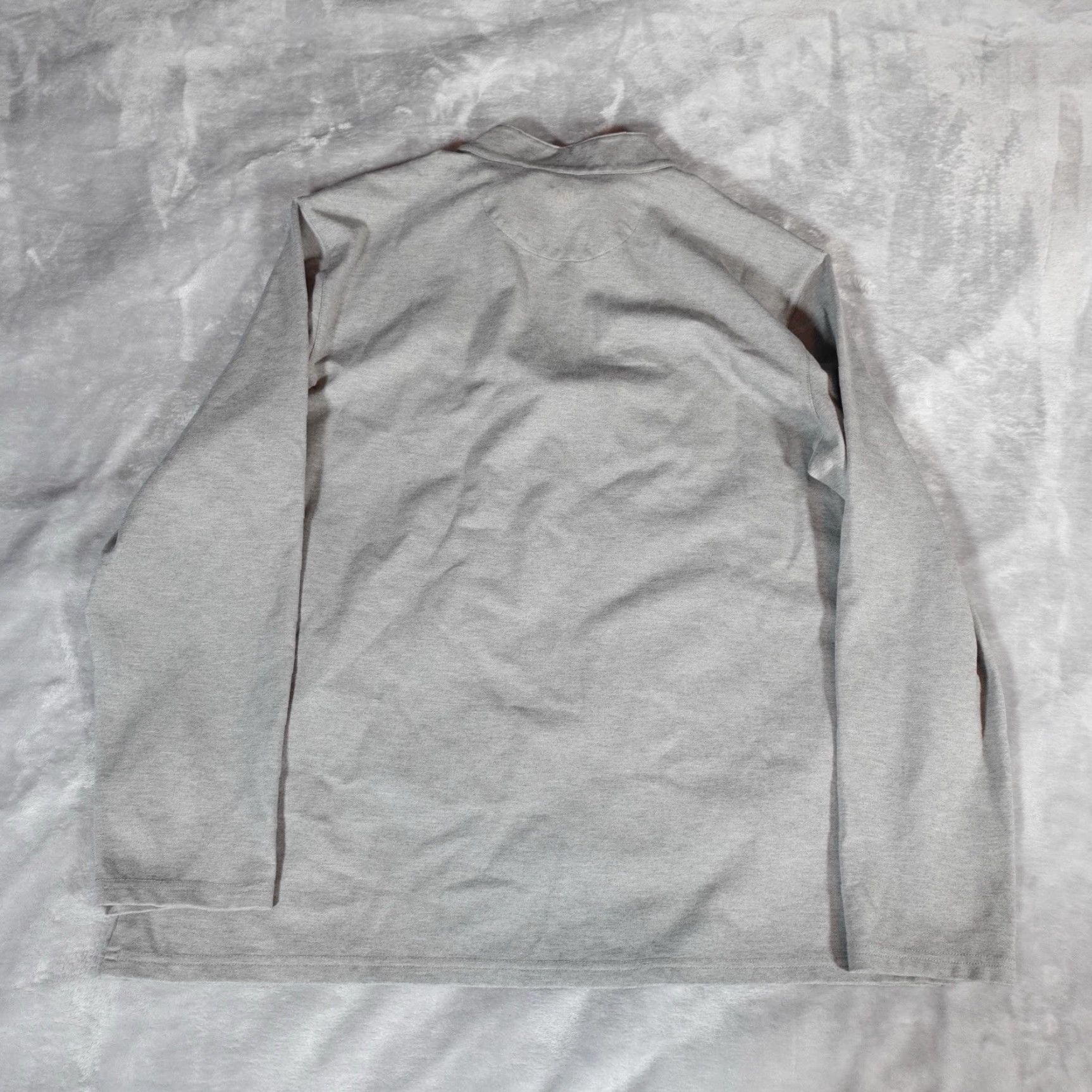Mizzen+Main Mizzen Main 1/4 Zip Pullover Sweater Mens XL Gray Stretch Athletic Golf Mock Neck Long Sleeve Size US XL / EU 56 / 4 - 7 Thumbnail
