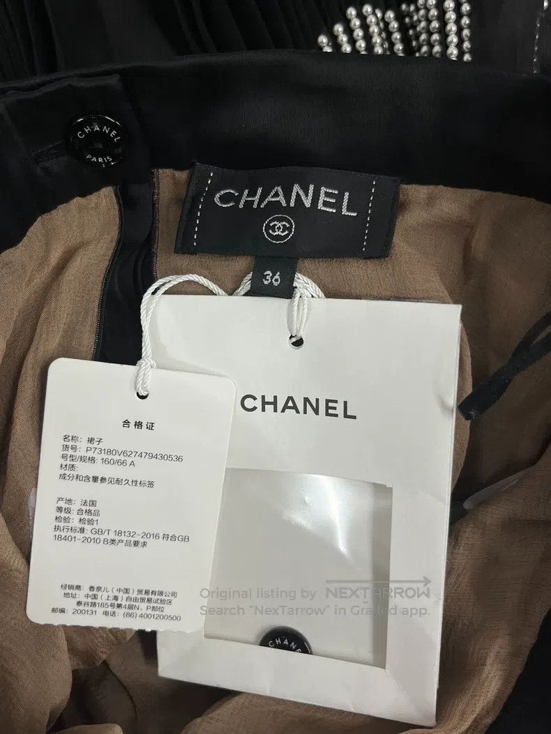 Chanel Chanel Pearl double C pleated skirt Size 24" / US 00 / IT 34 - 4 Thumbnail