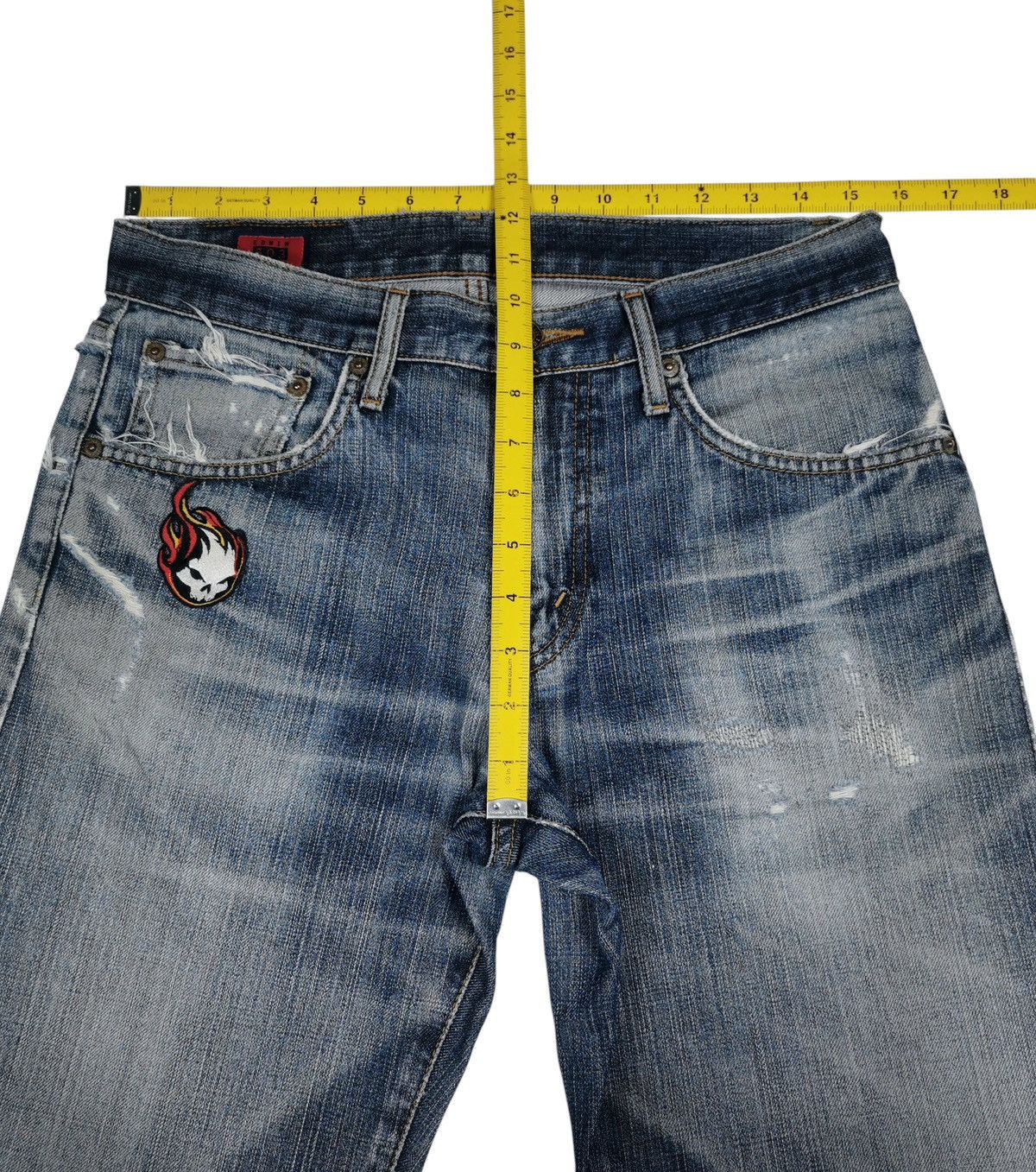 Edwin Vintage Edwin Jeans Distressed Rusty Mudwash Denim Size US 31 - 13 Thumbnail