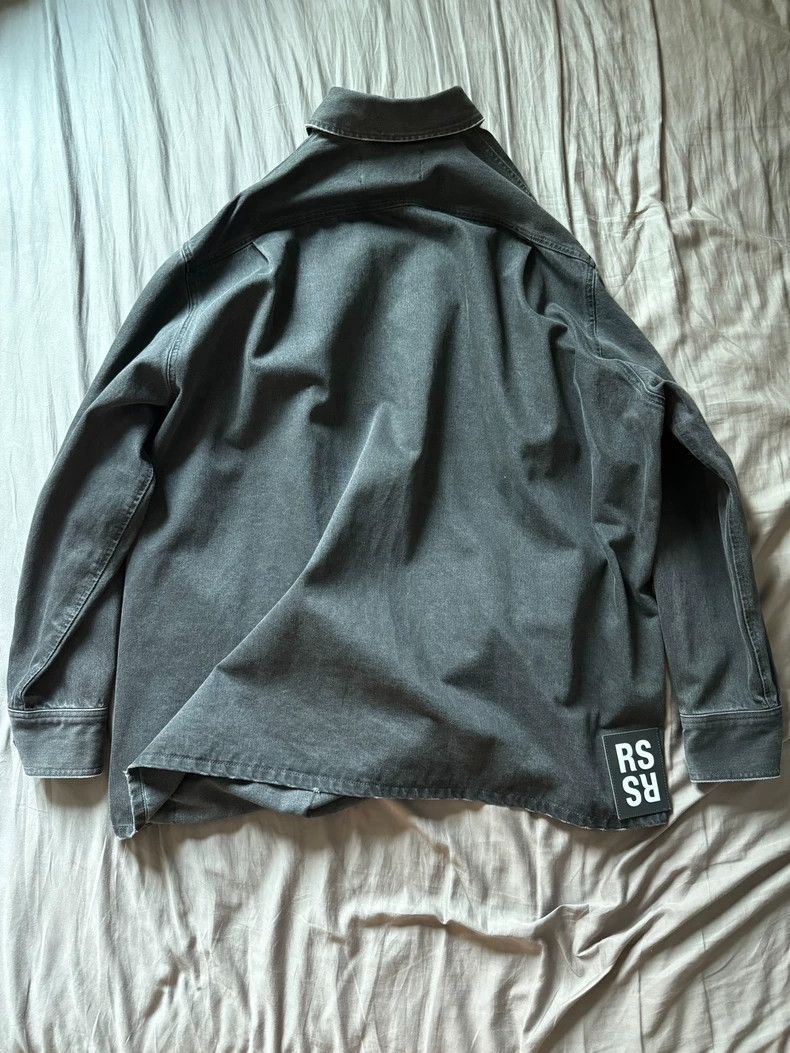 Raf Simons Raf Simons 19AW black embroidered denim jacket Size US M / EU 48-50 / 2 - 2 Thumbnail