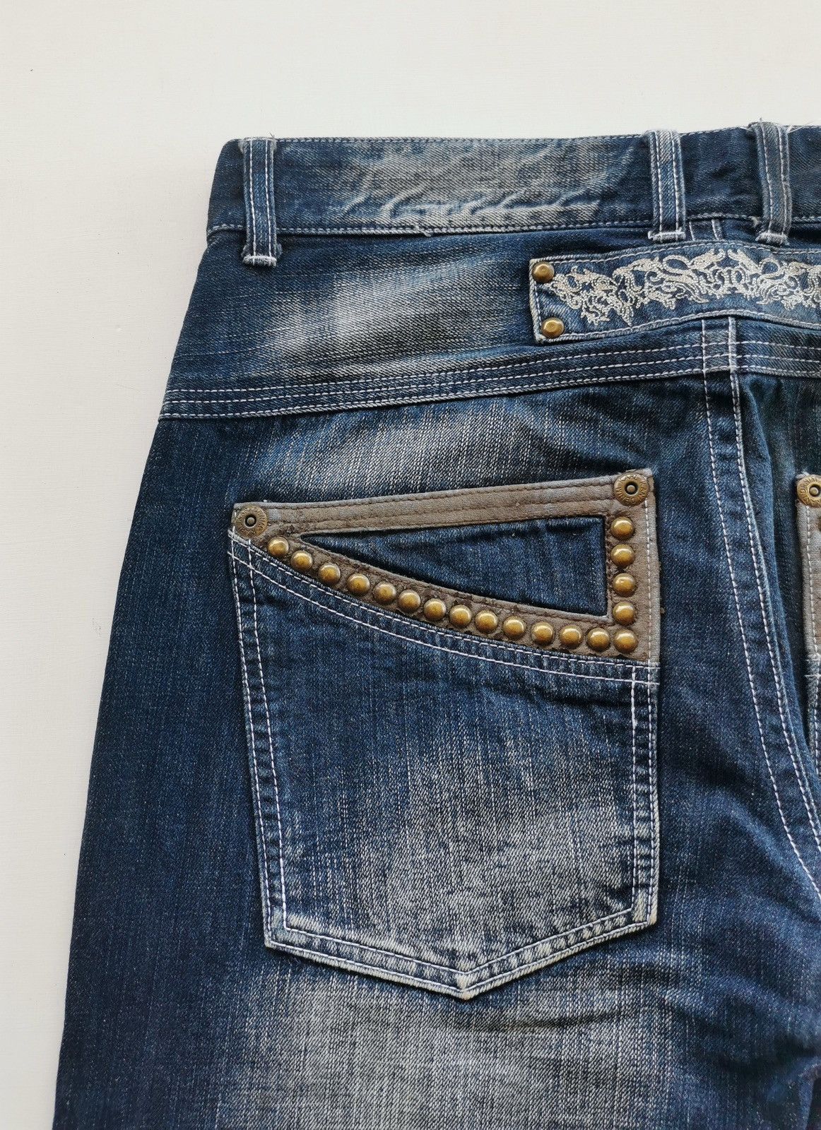 Karl Kani Loose Fit Vintage Karl Kani Studded Embroidery Denim Jeans Size US 34 / EU 50 - 3 Thumbnail
