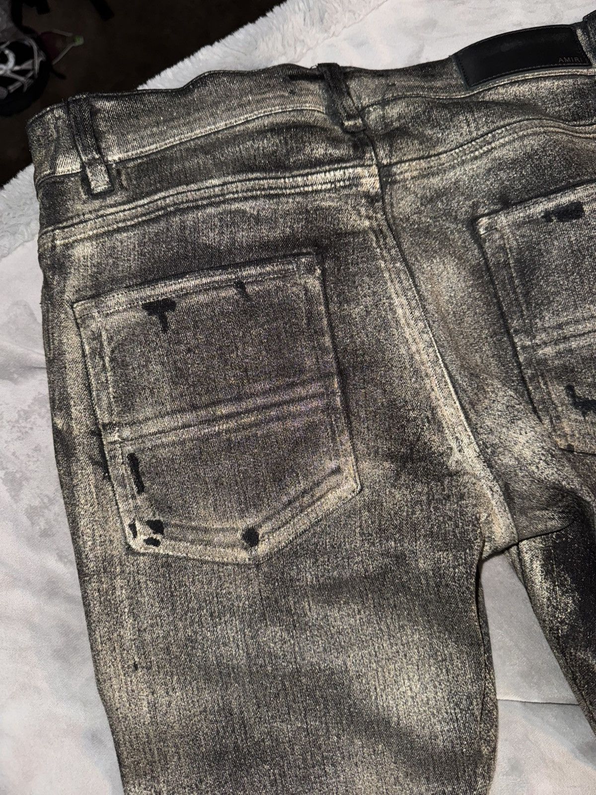 Amiri Gold Amiri Skinny Jeans Size US 32 / EU 48 - 12 Thumbnail