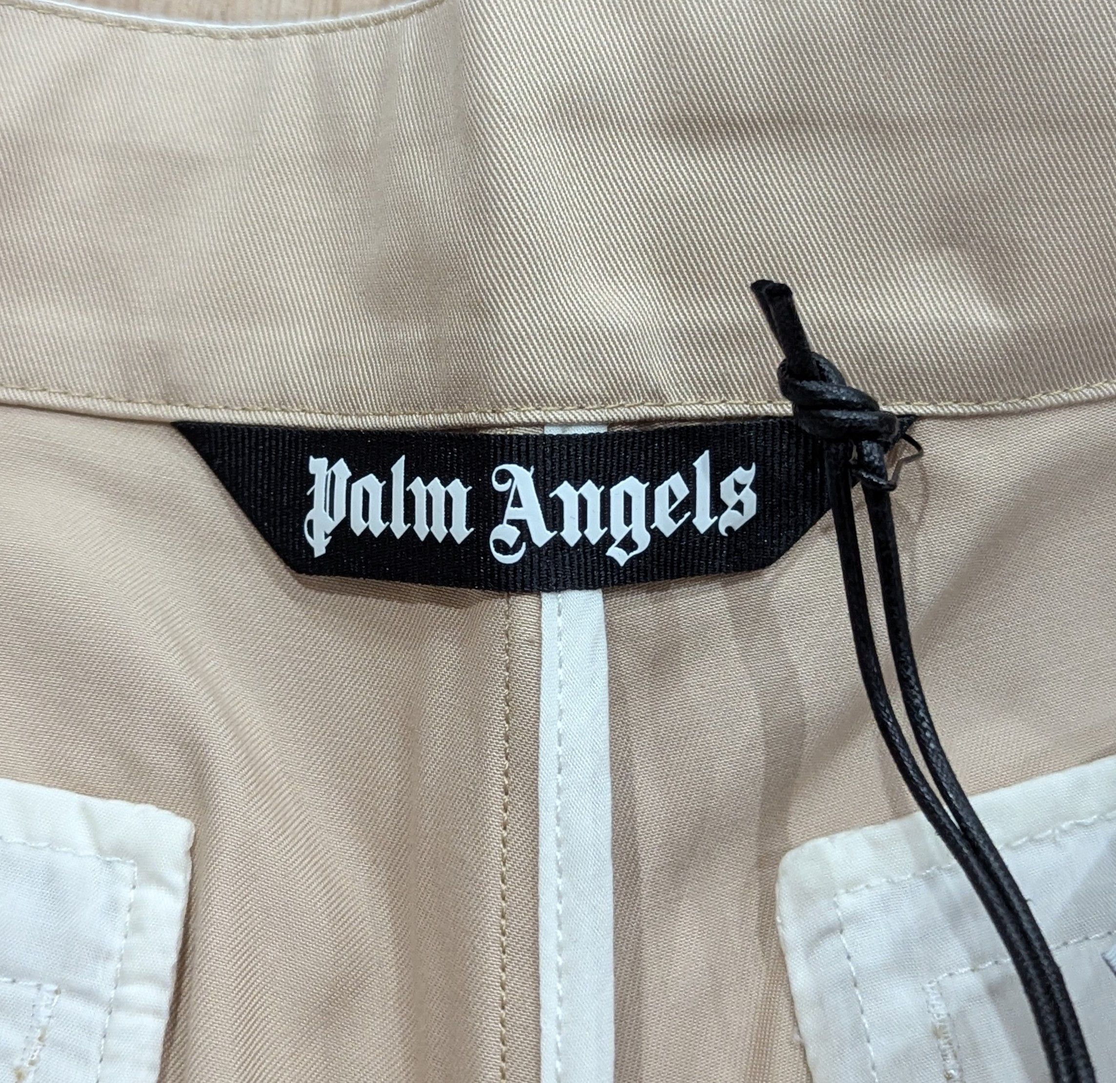 Palm Angels PALM ANGELS Track Belt Drawstring Shorts Beige 50 US 34 Size US 34 / EU 50 - 6 Thumbnail