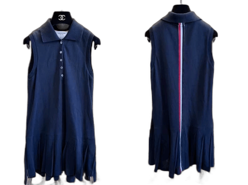 Thom Browne Thom Browne Sleeveless Dress with Stripes Size M / US 6-8 / IT 42-44 - 1 Thumbnail
