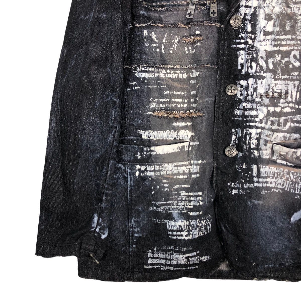 Hysteric Glamour 🔥Berning Sho Japan Punk Biker Jacket Distressed Style Size US M / EU 48-50 / 2 - 4 Thumbnail