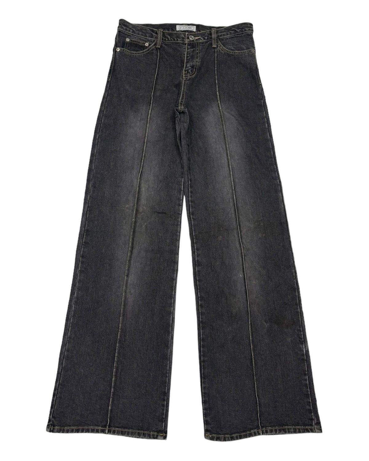 If Six Was Nine VINTAGE JAPANESE FLARE MAGIC SQUARE HAGI FLARE JEANS Size US 30 / EU 46 - 1 Thumbnail